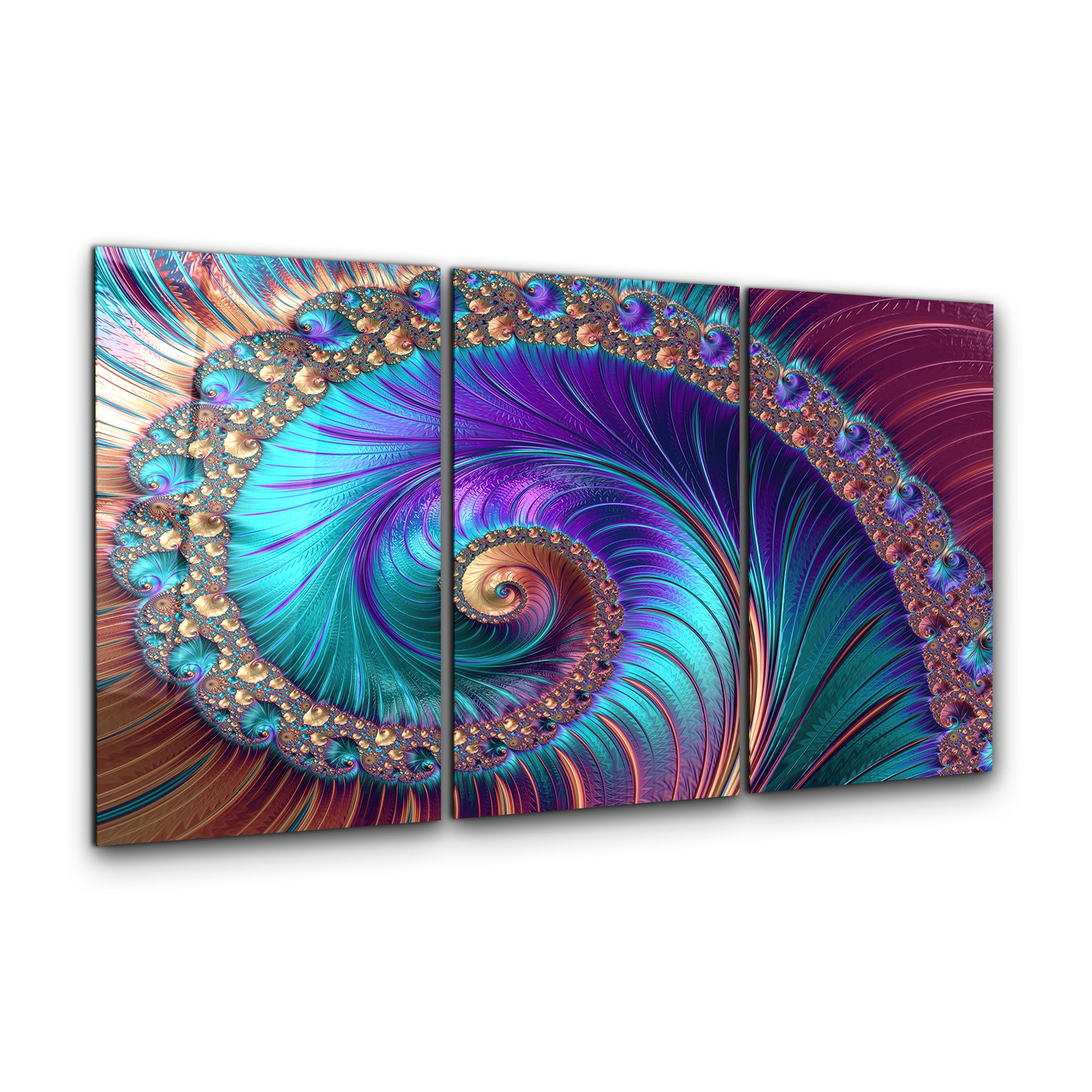 ・„Blue Swirl – Trio“・<tc>Glasbild</tc>