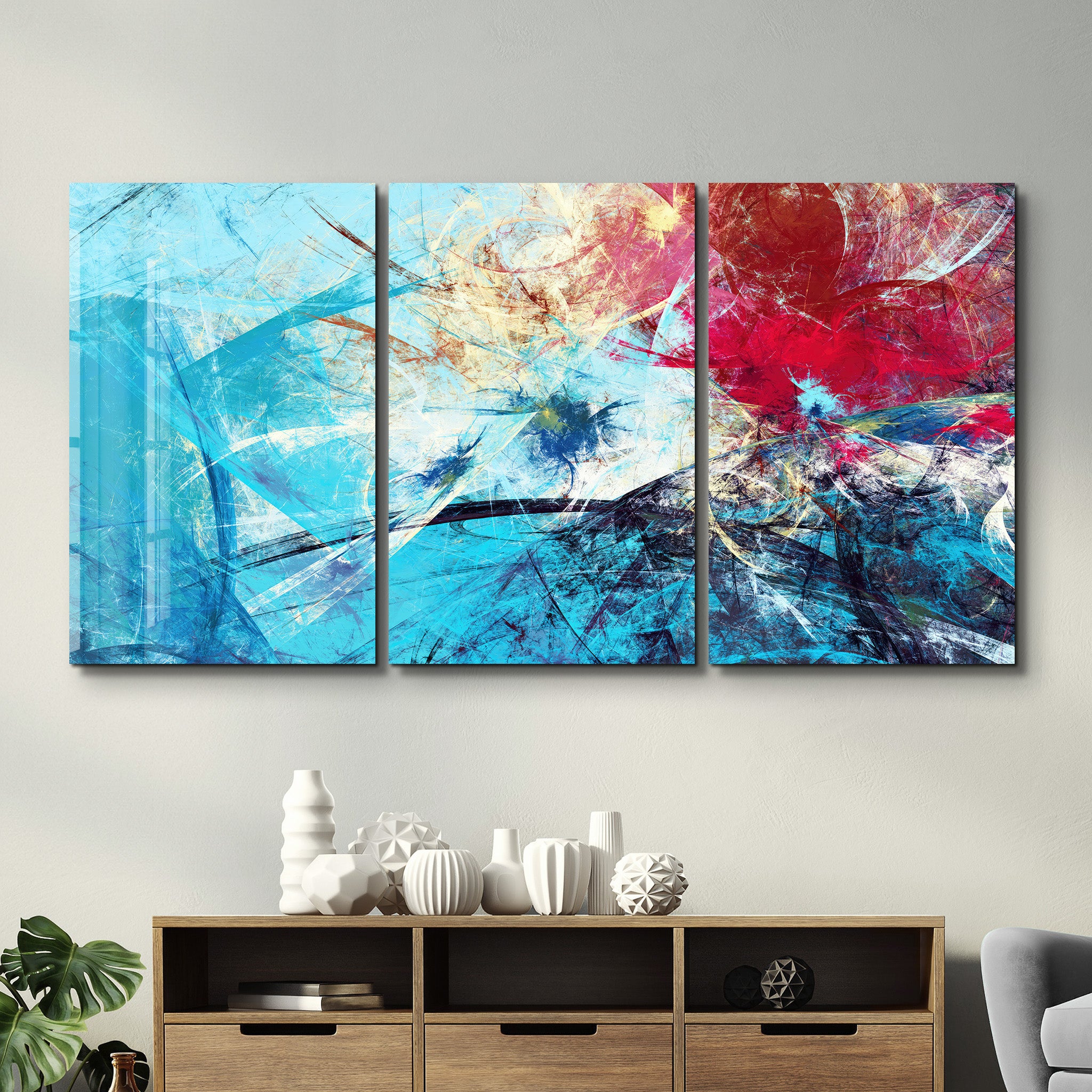 ・„Sea Reflection – Trio“・<tc>Glasbild</tc>