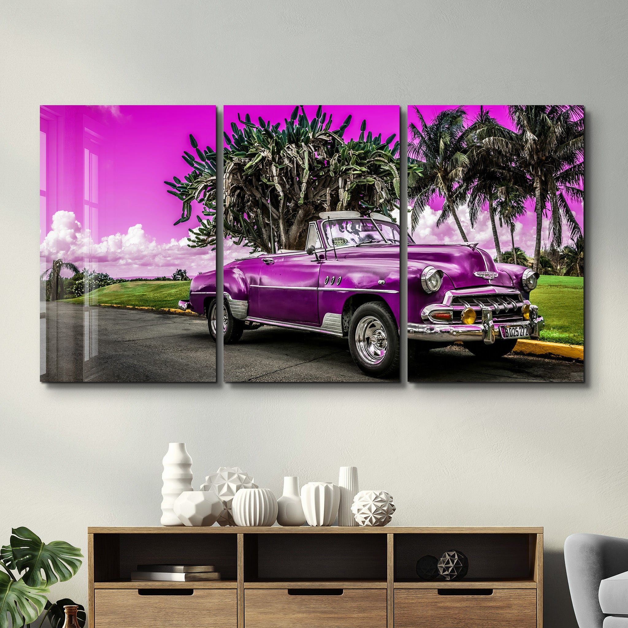 ・„Pink Chevy – Trio“・<tc>Glasbild</tc>