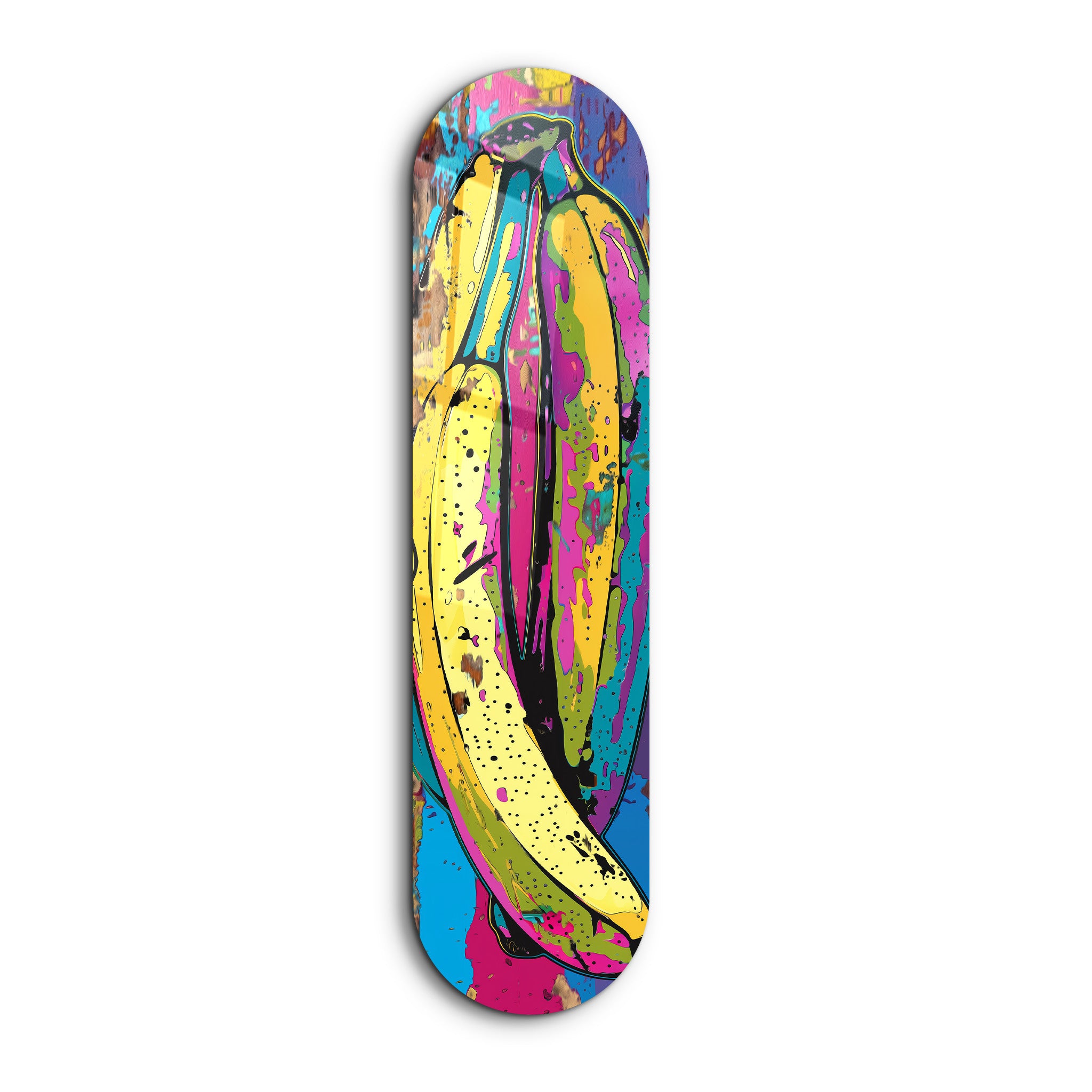 Bananen mit Farbe | <tc>Glasbild</tc>