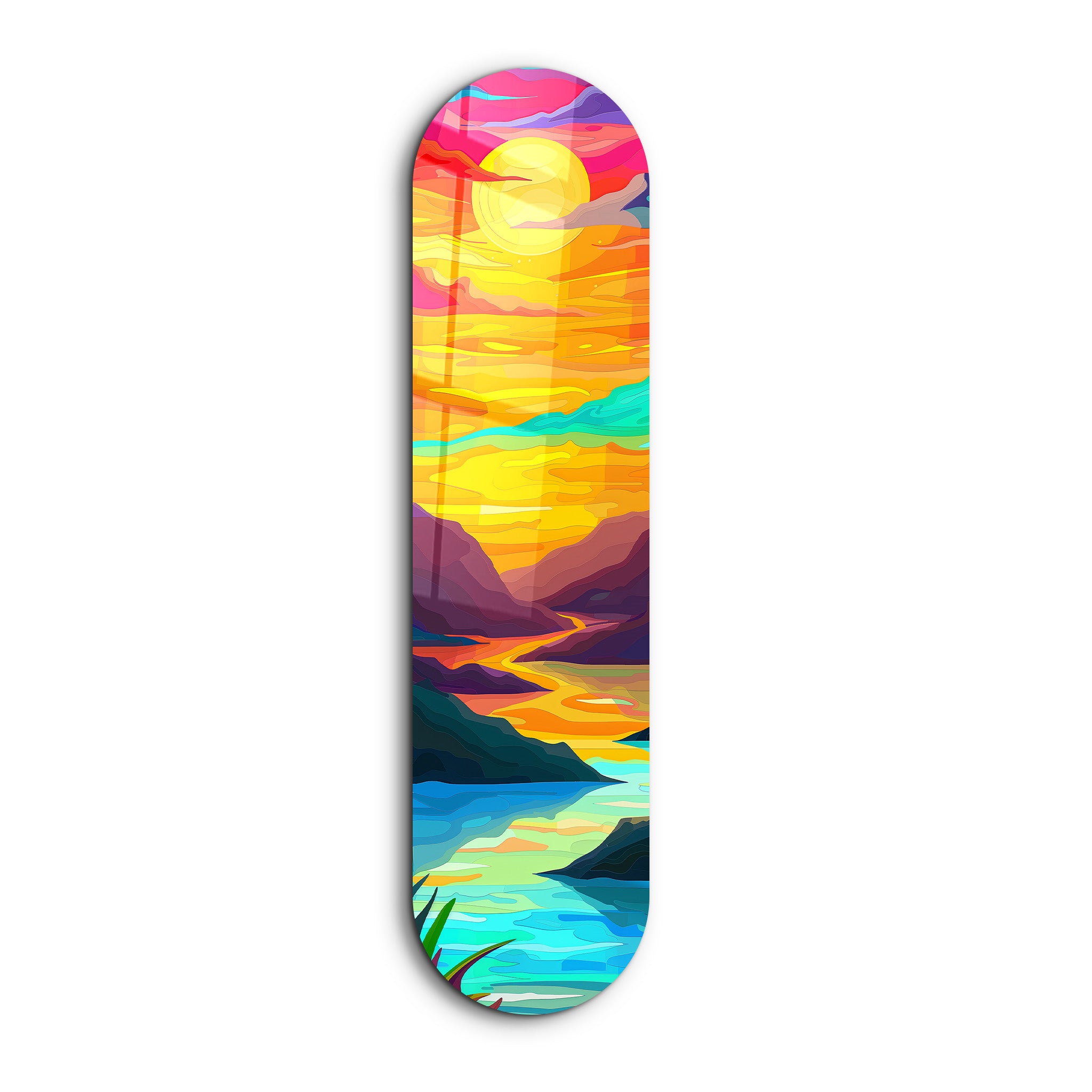 Sunset | Glass Wall Art