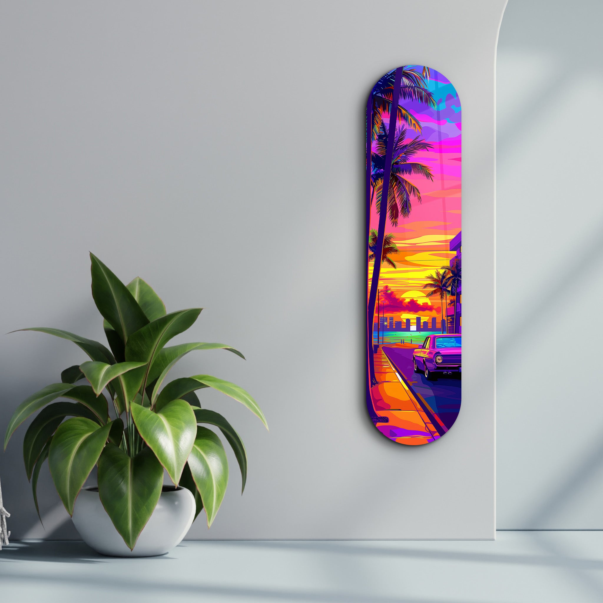 Miami 2 | Glass Wall Art