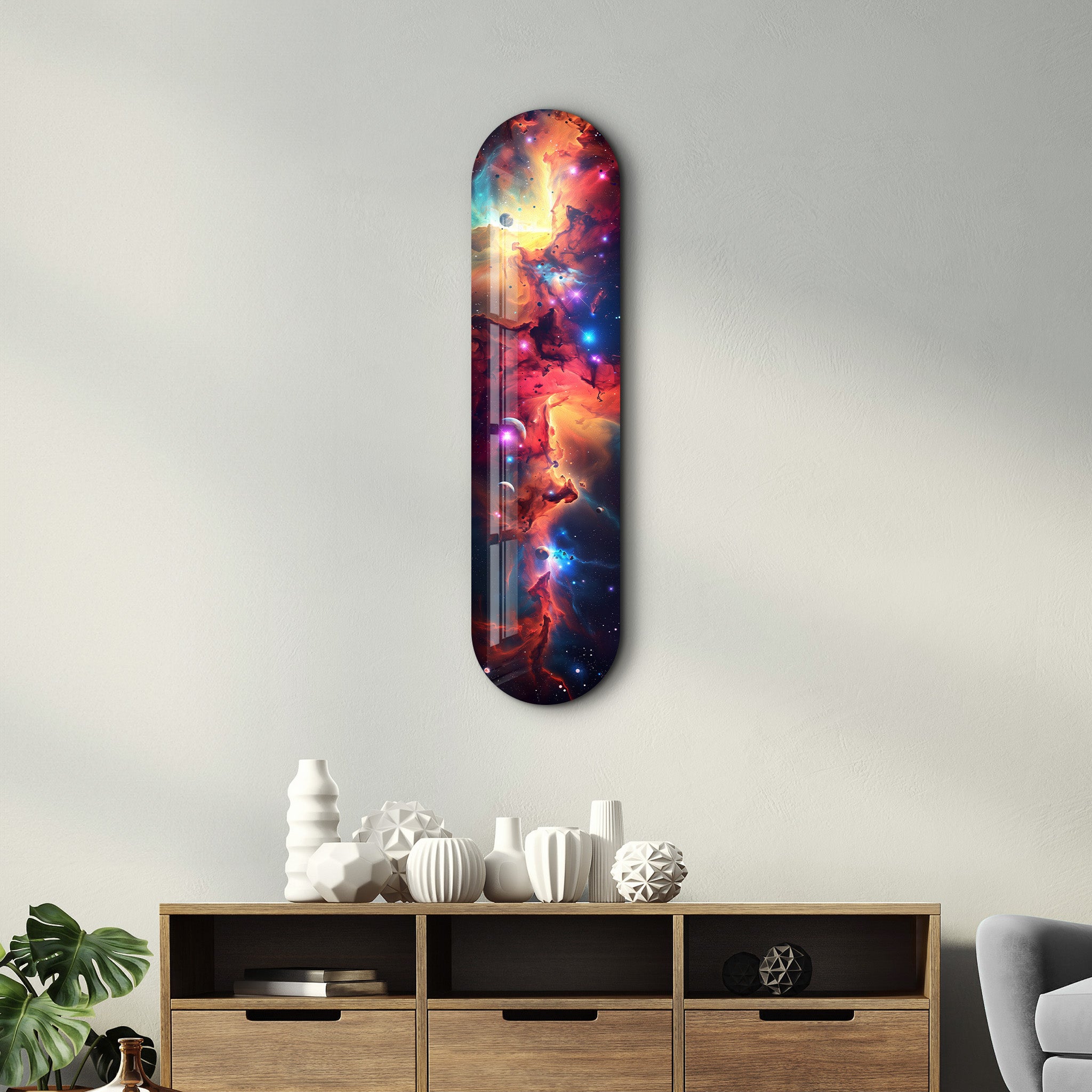 Colourful Space V3 | Glass Wall Art