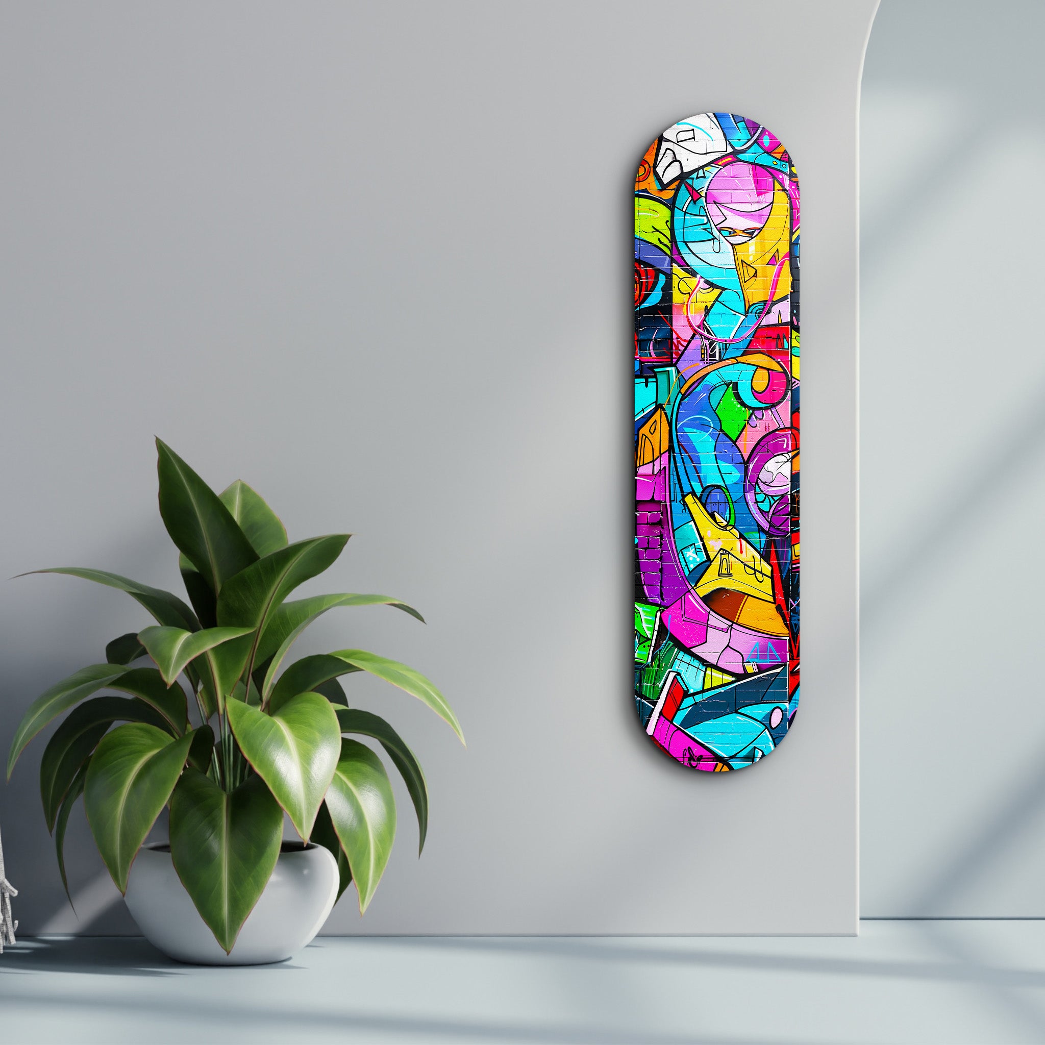 Graffiti Abstract | Glass Wall Art