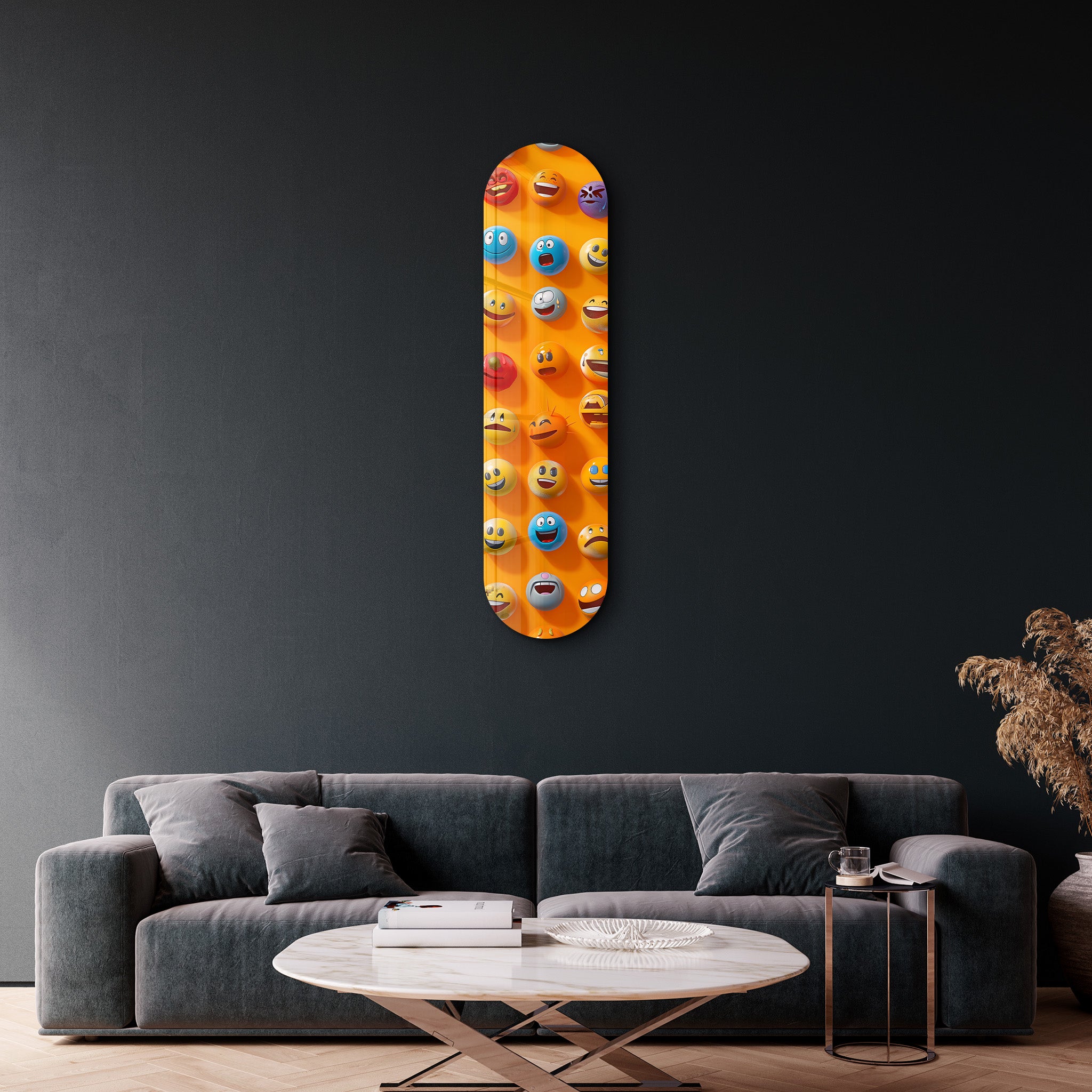 Beaucoup de smileys 2 | Art mural en verre