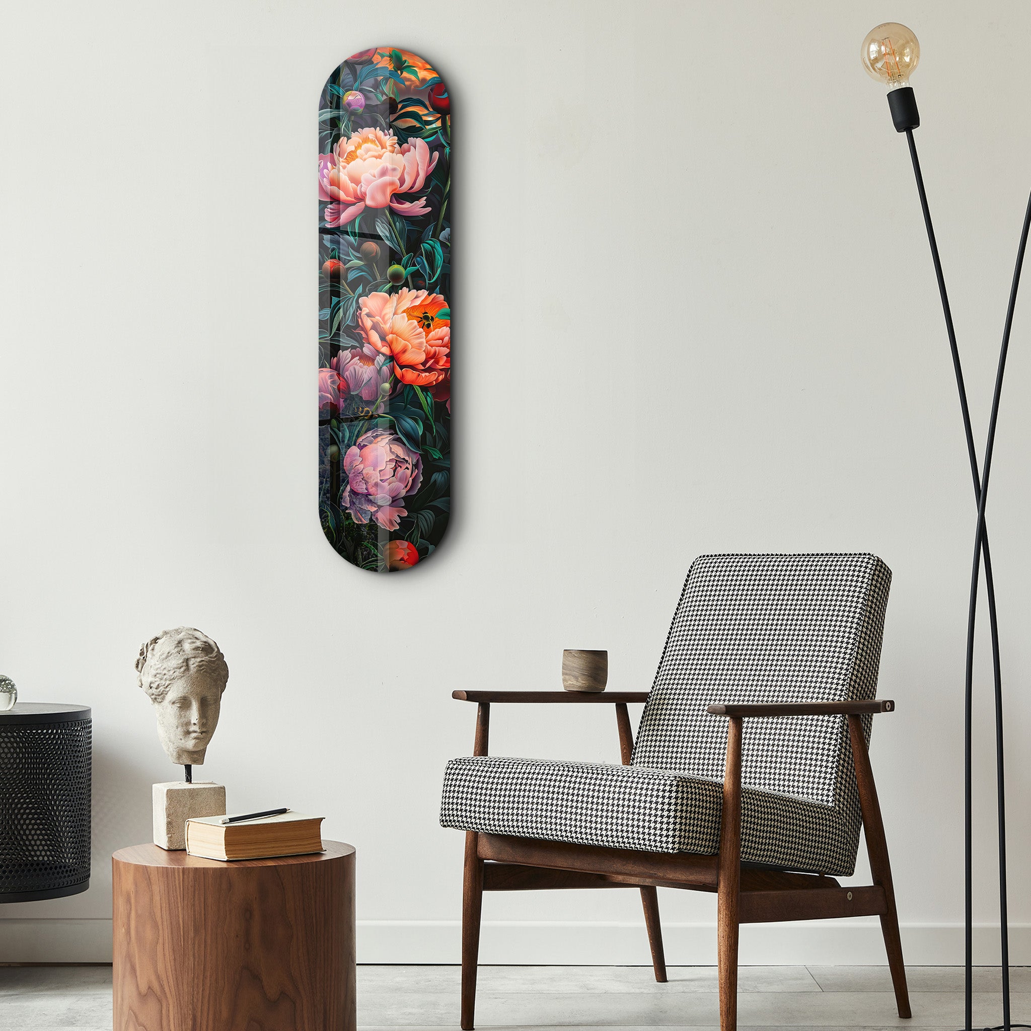 Flowers Painting  V2 | Glass Wall Art