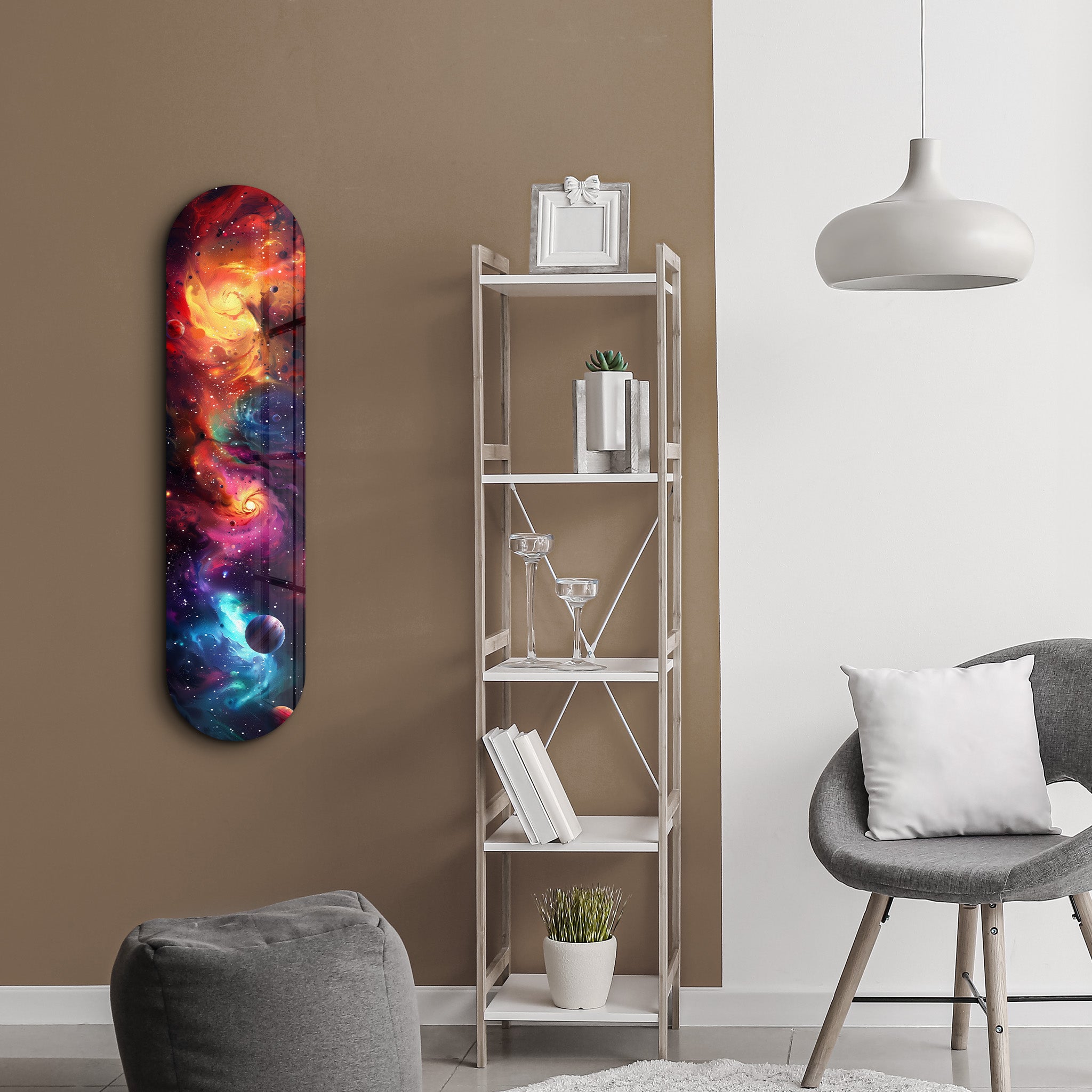 Colourful Space V2 | Glass Wall Art