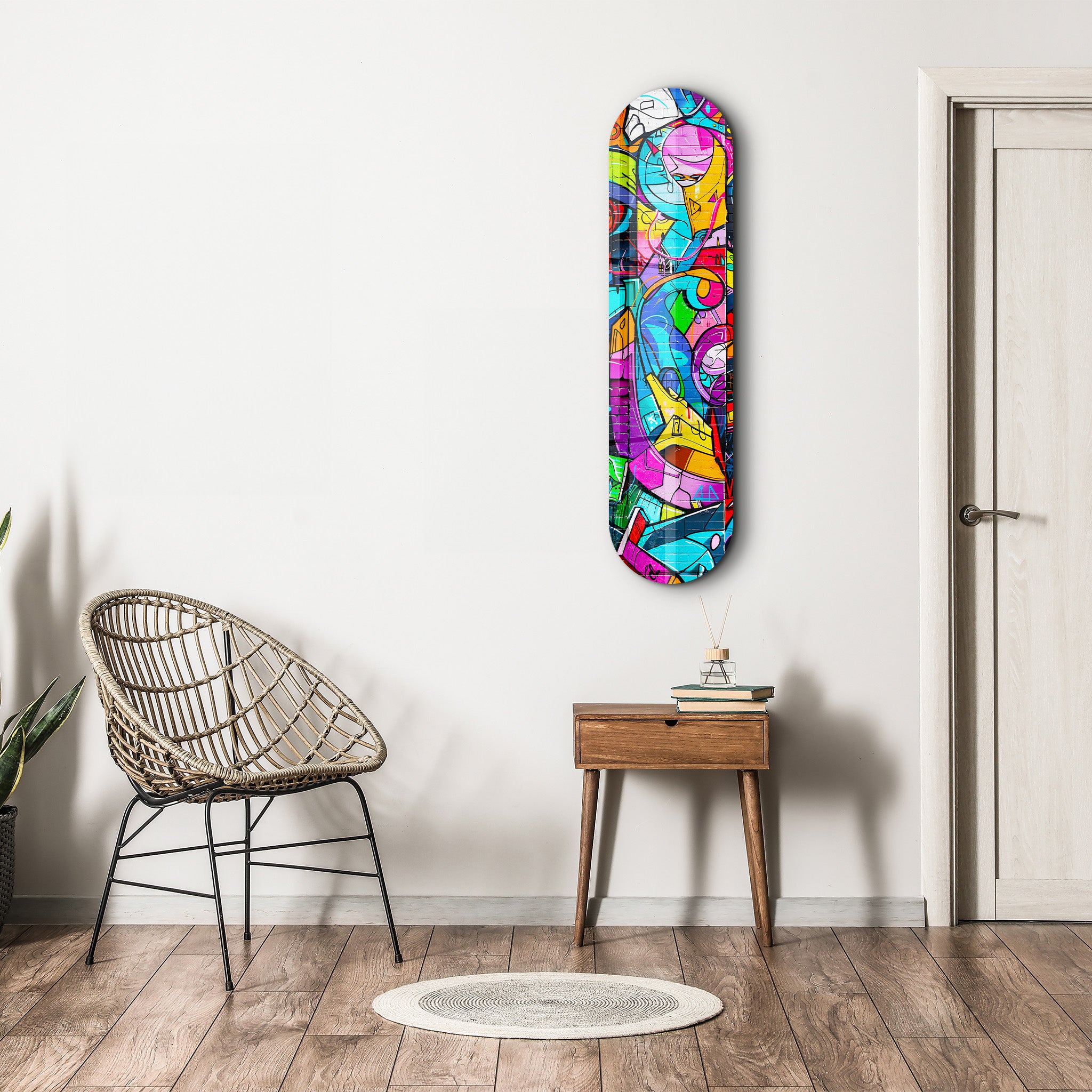 Graffiti Abstract | Glass Wall Art