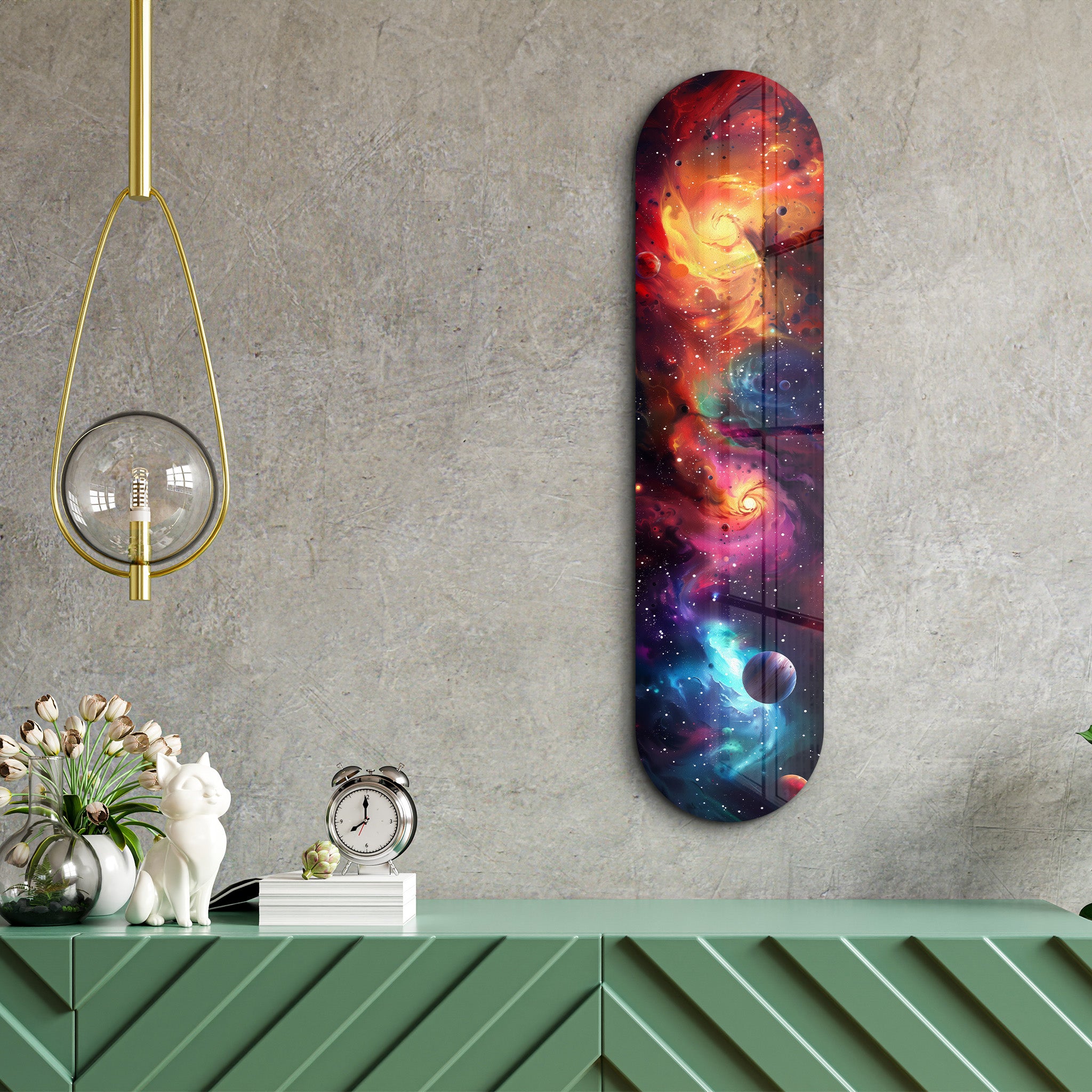 Colourful Space V2 | Glass Wall Art