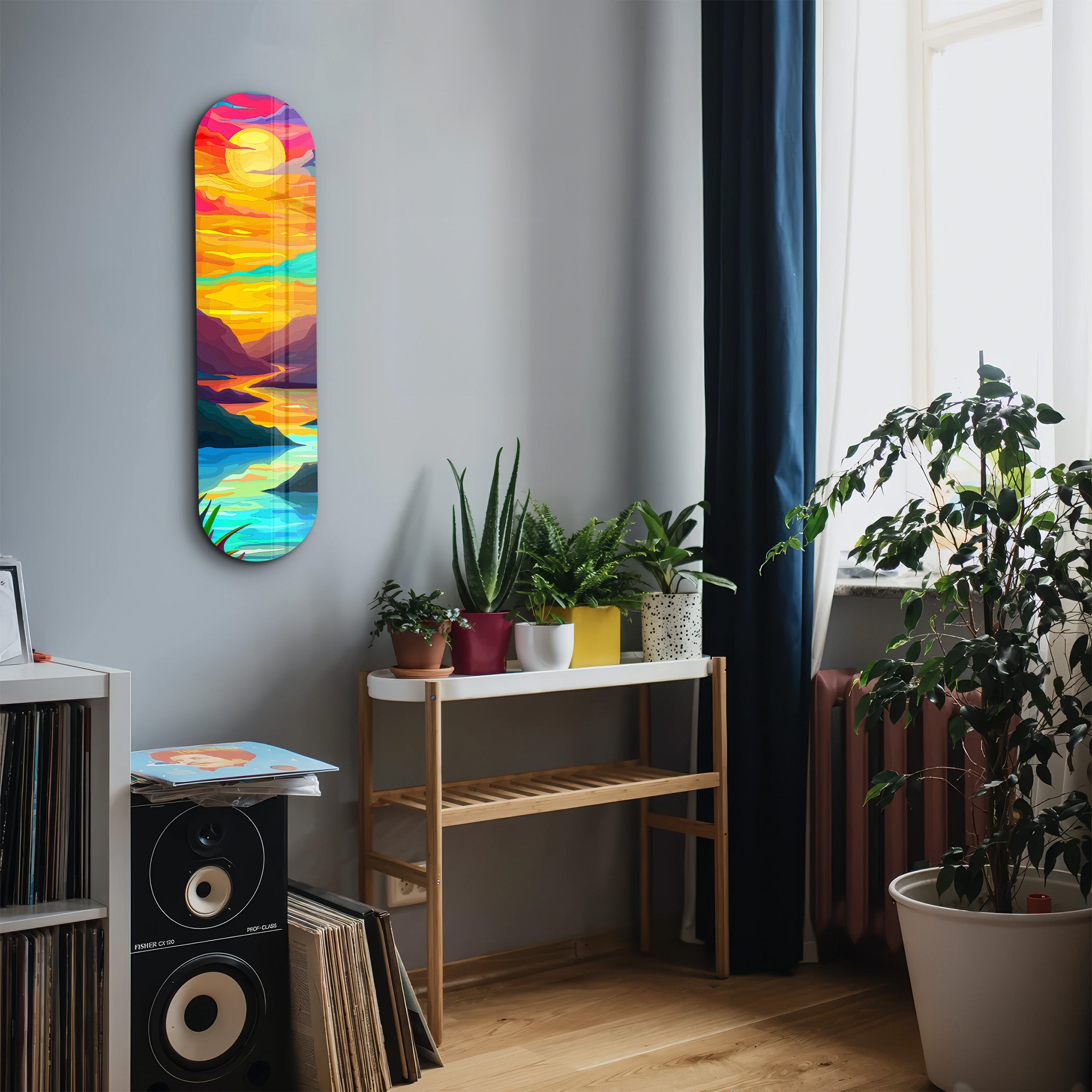 Coucher de soleil | Art mural en verre