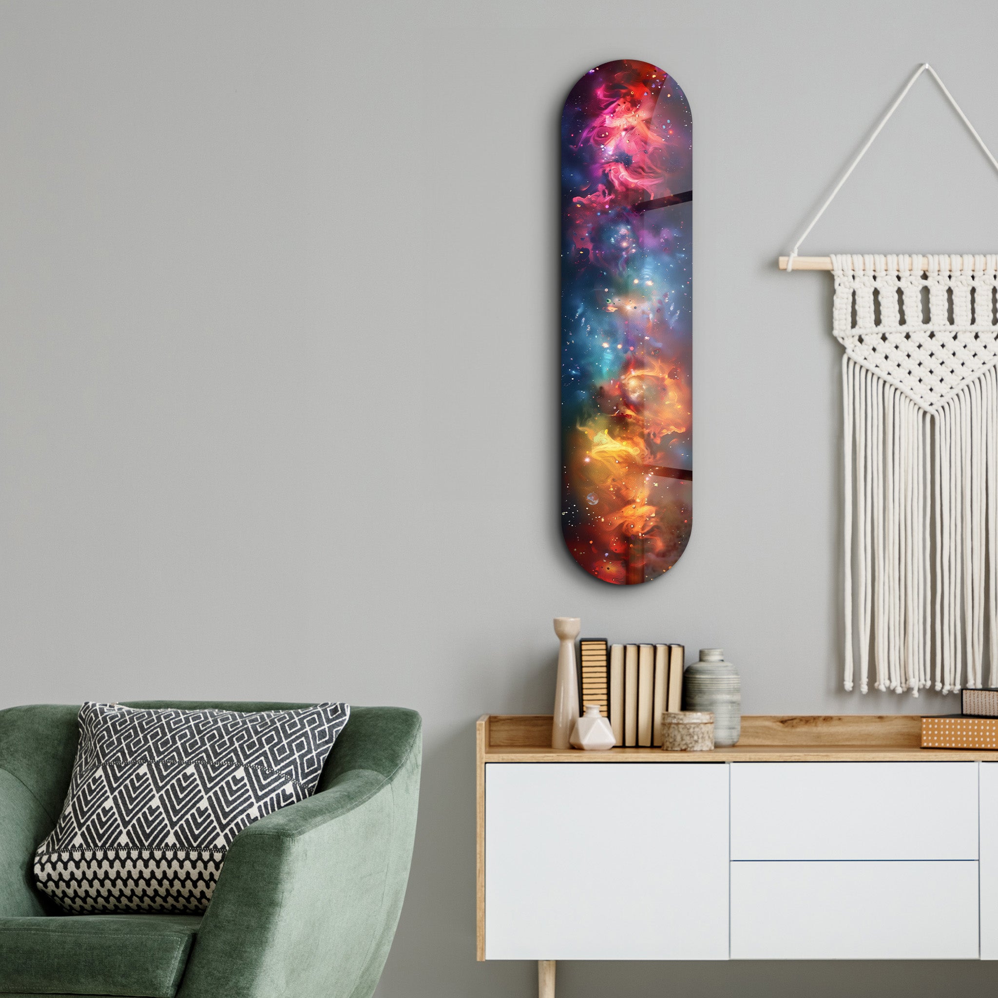 Colourful Space V1 | Glass Wall Art