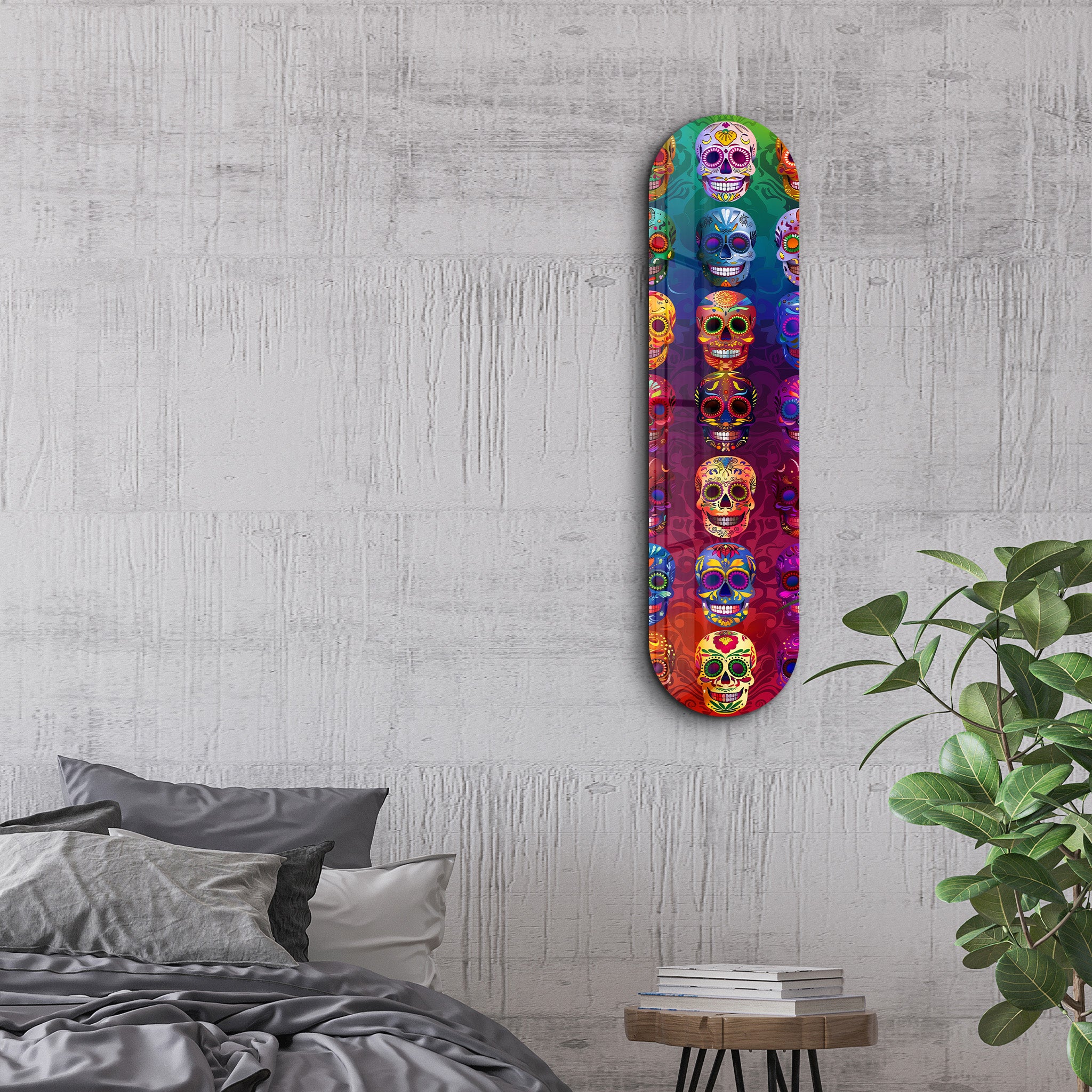 Sugar Skulls | Glass Wall Art