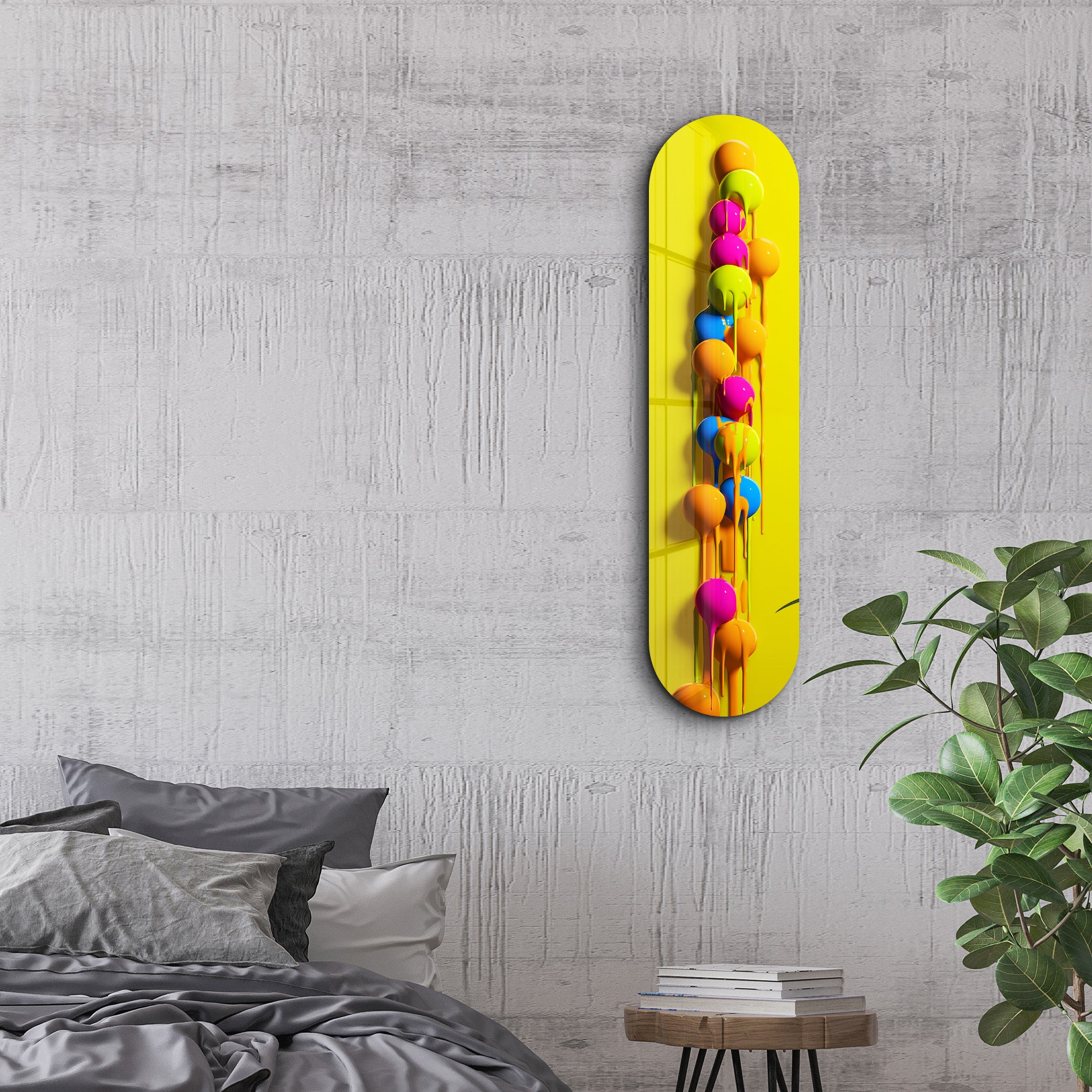 Melting Bubbles | Glass Wall Art