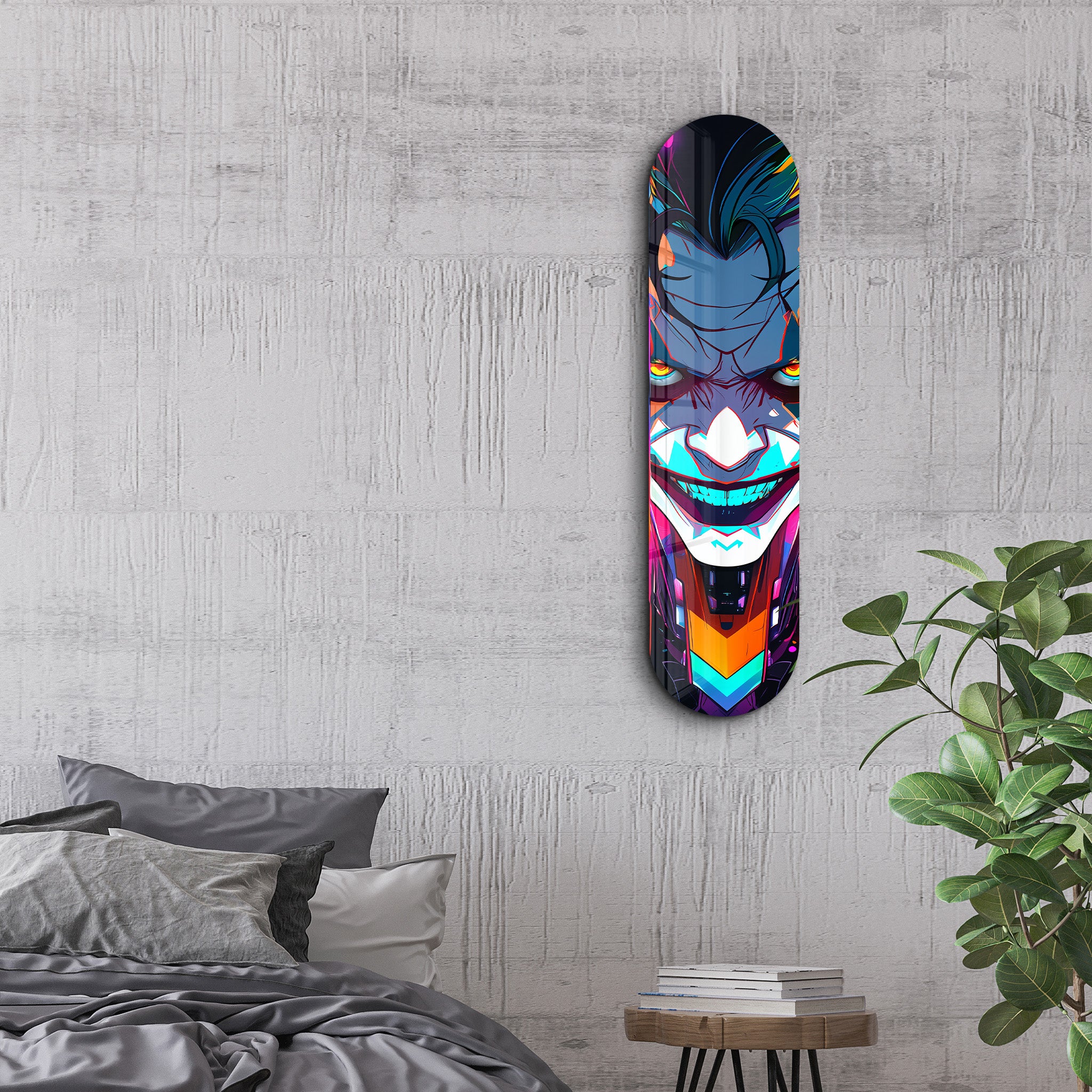 Joker Anime Style | Glass Wall Art