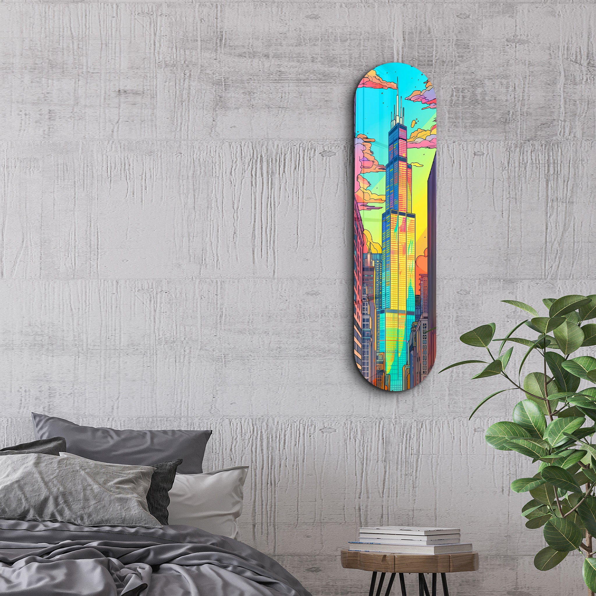 Chicago | Glass Wall Art