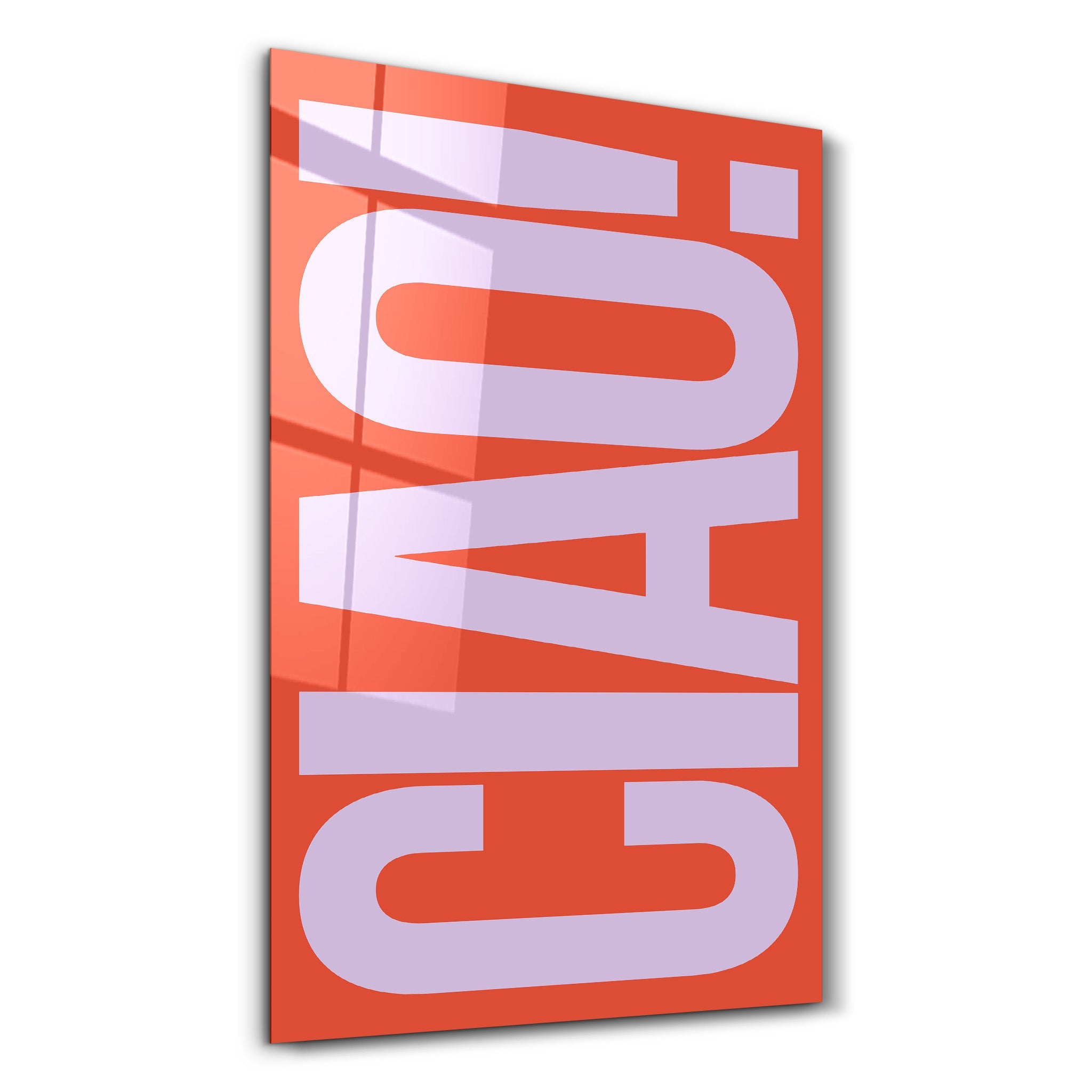 CIAO! | Glass Wall Art