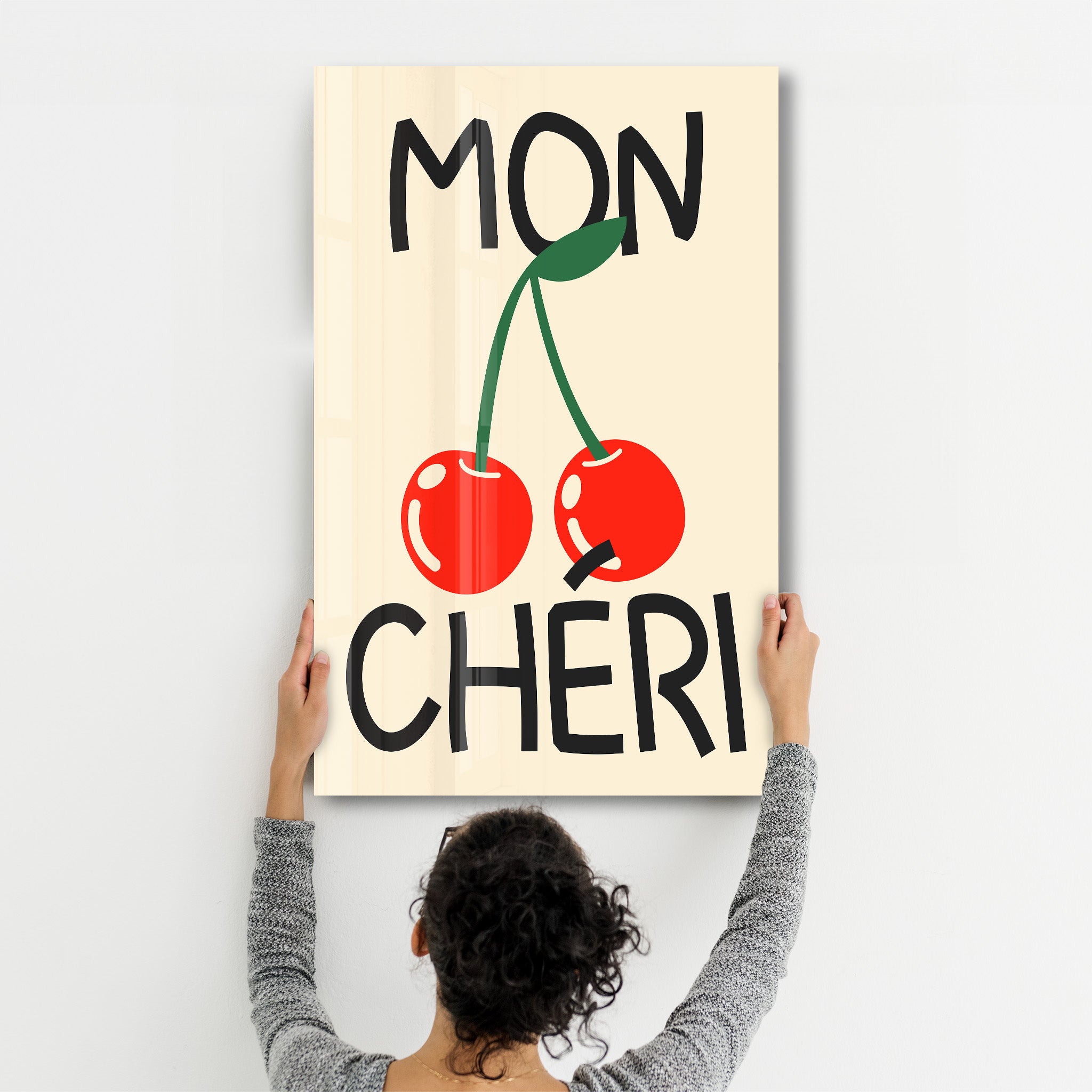 Mon Chéri | Glass Wall Art