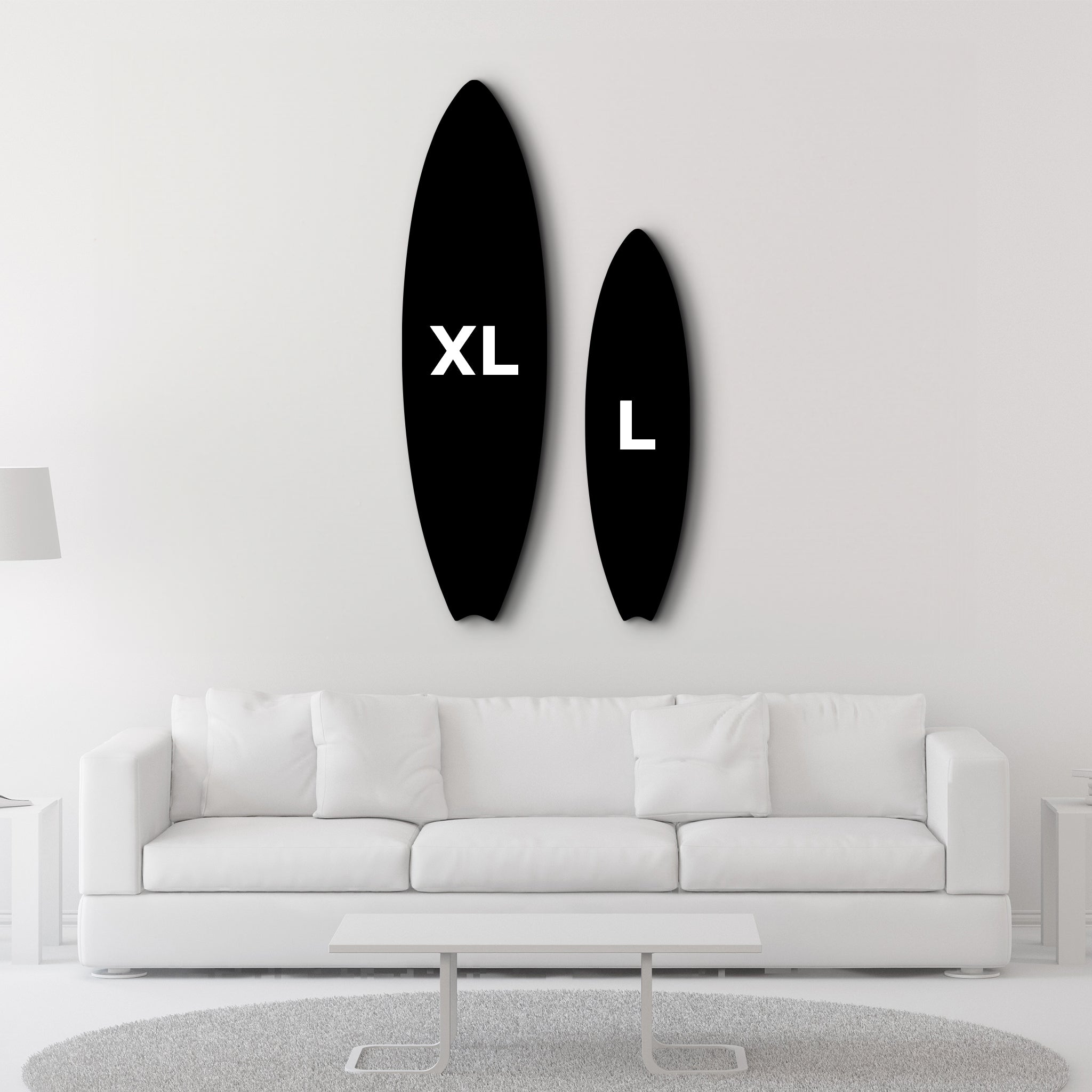 Parisian Surf | Surfboard Glass Wall Art