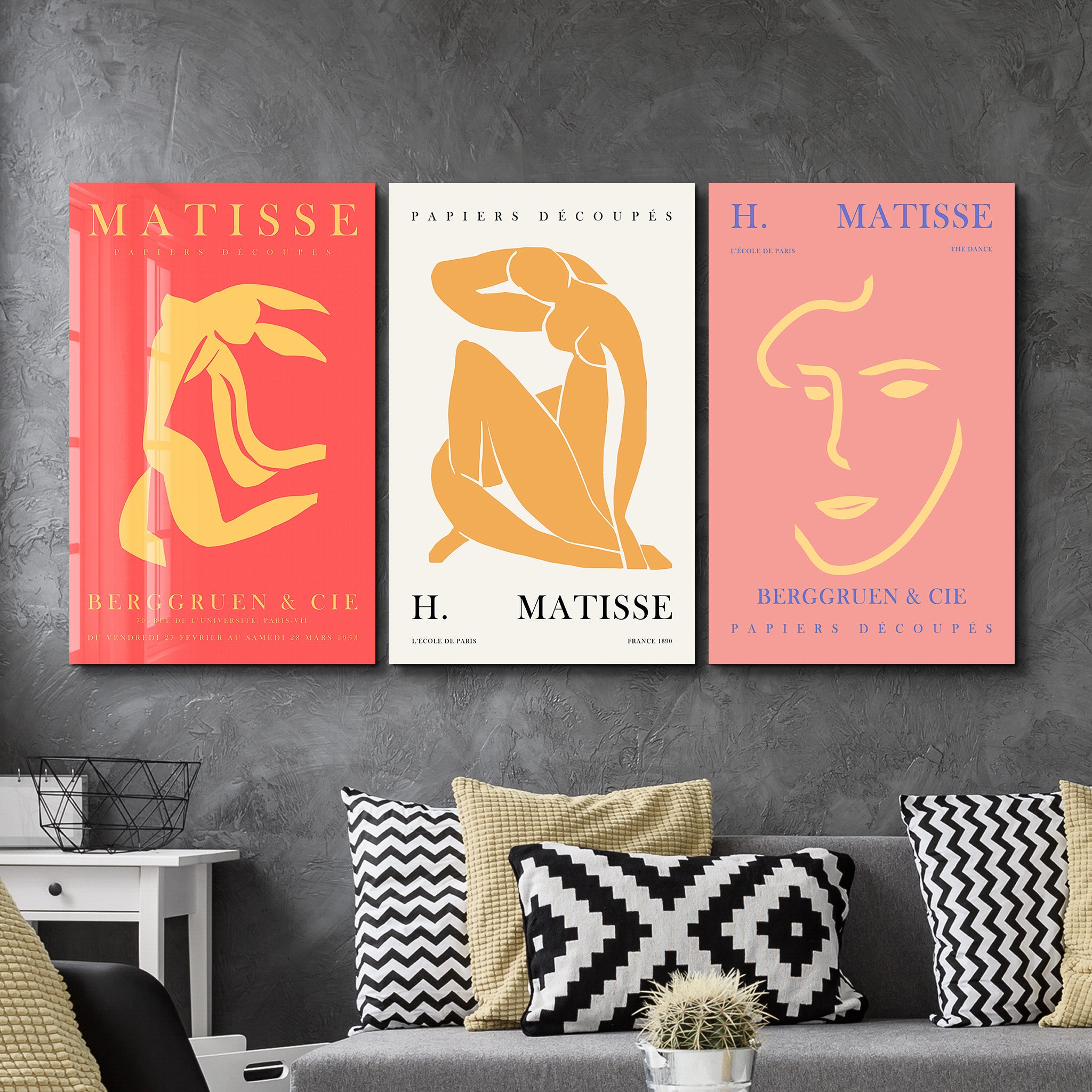 ・„H. Matisse Classics 1 – Trio“・<tc>Glasbild</tc>