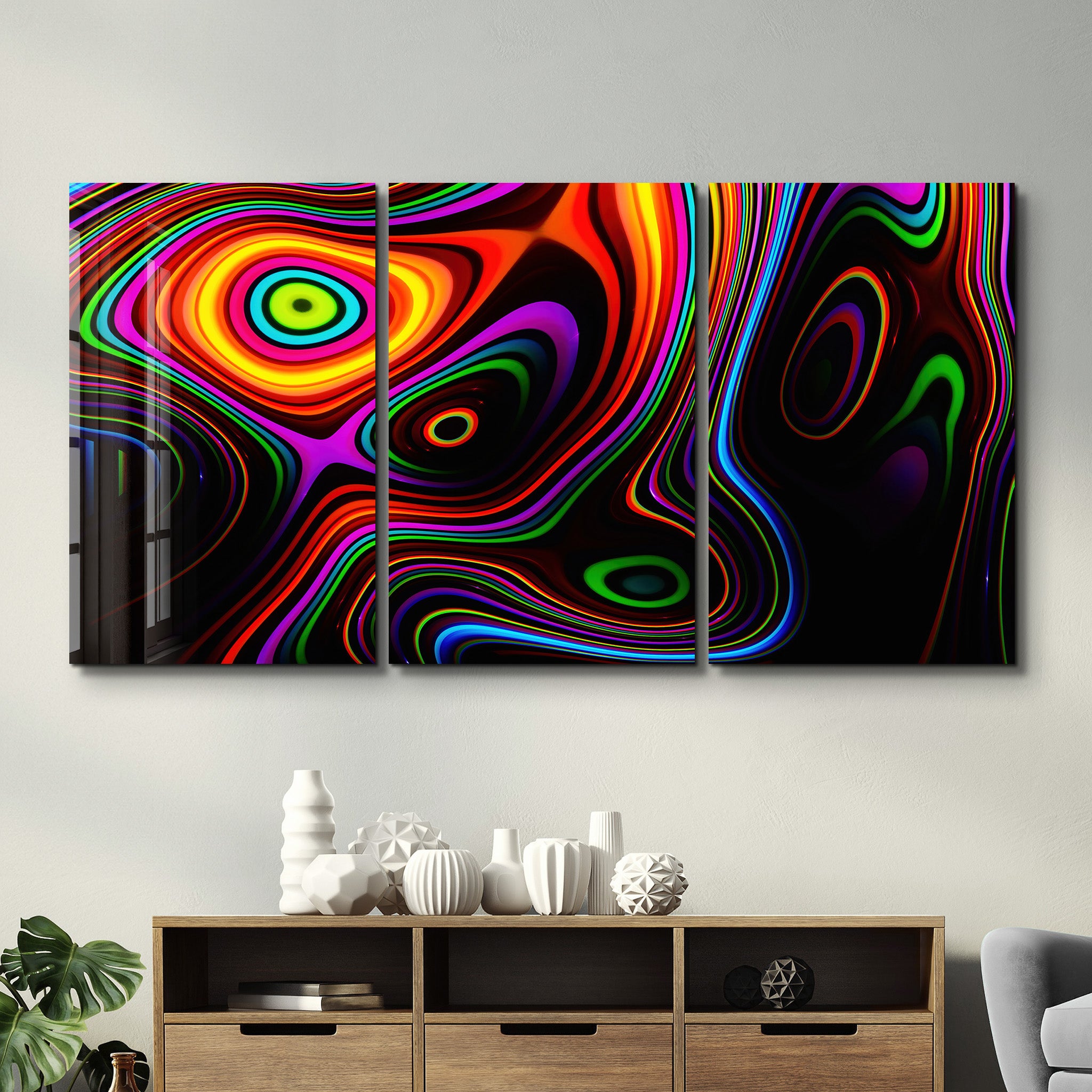 ・„Twisted Rainbow – Trio“・<tc>Glasbild</tc>