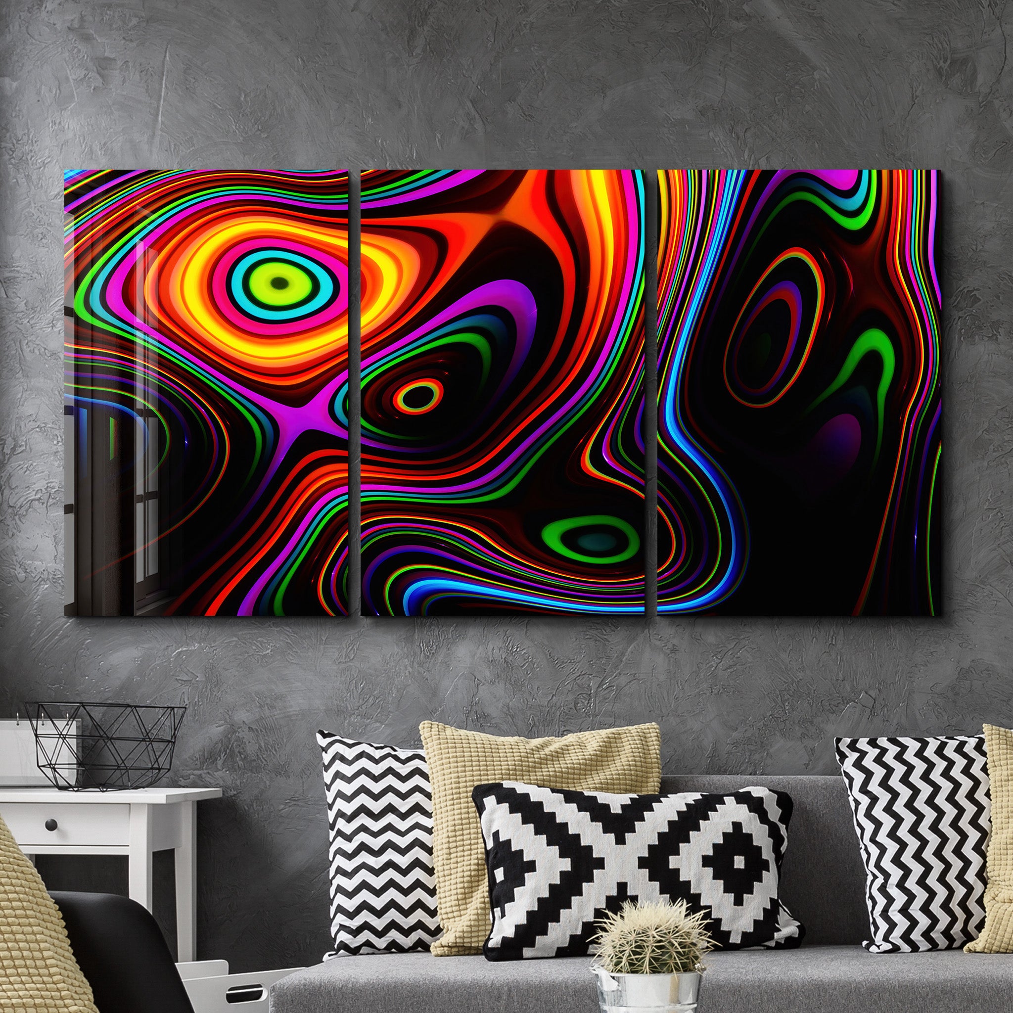 ・„Twisted Rainbow – Trio“・<tc>Glasbild</tc>