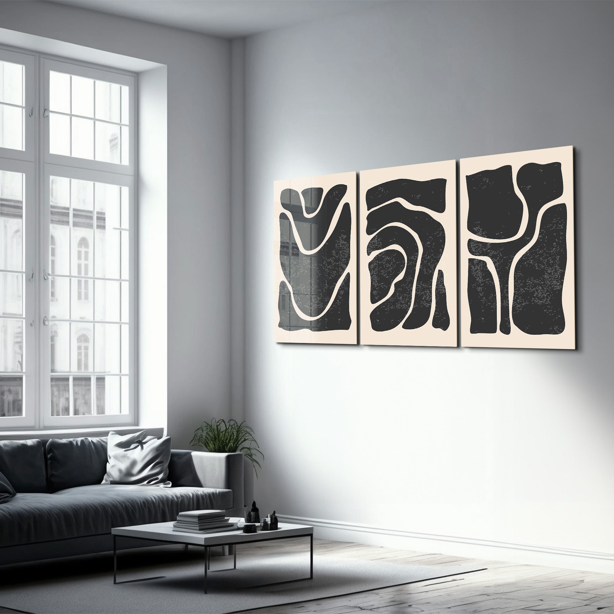 ・"From the Past - Trio"・Glass Wall Art