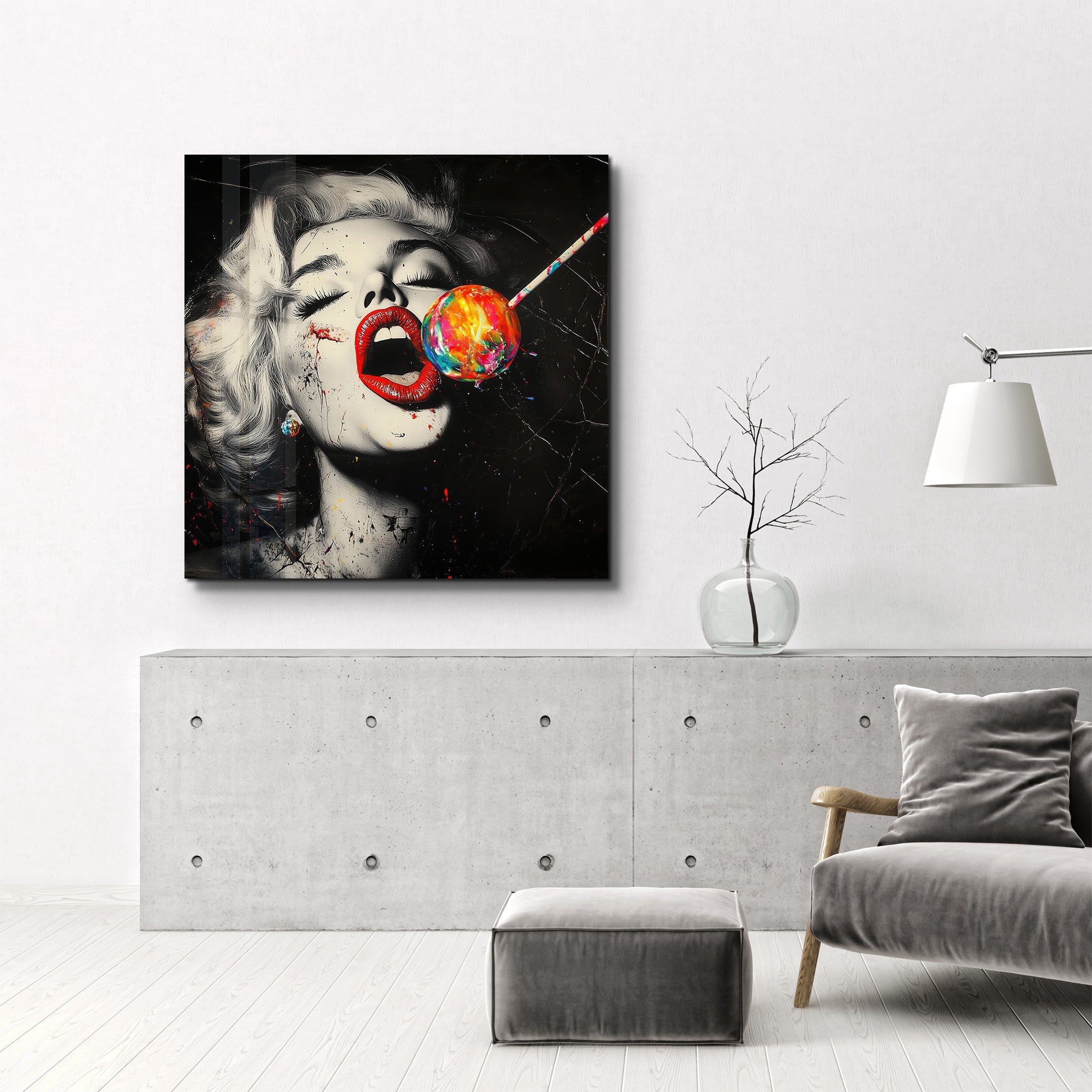 Lollypop - Hollywood Vibes | Glass Wall Art