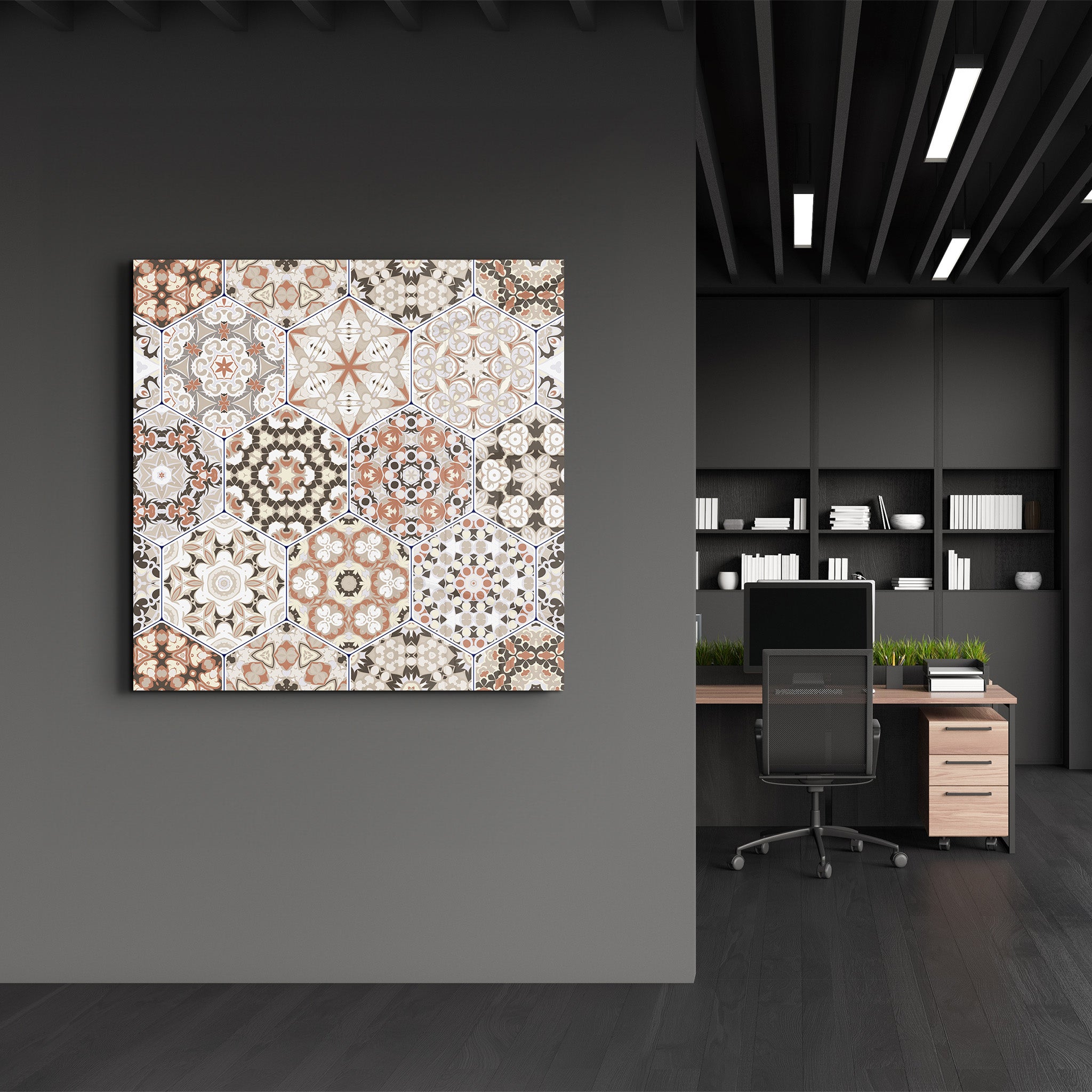 Collection de carreaux de céramique italiens beige marron | Art mural en verre