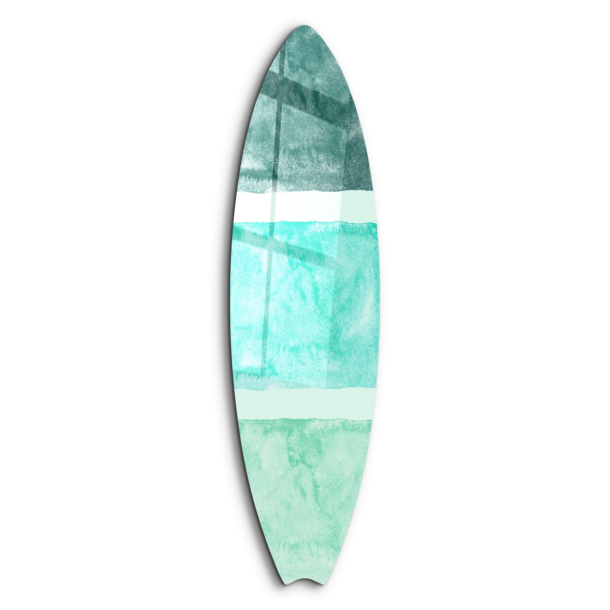 Ocean Breeze Abstract | Surfboard Glass Wall Art