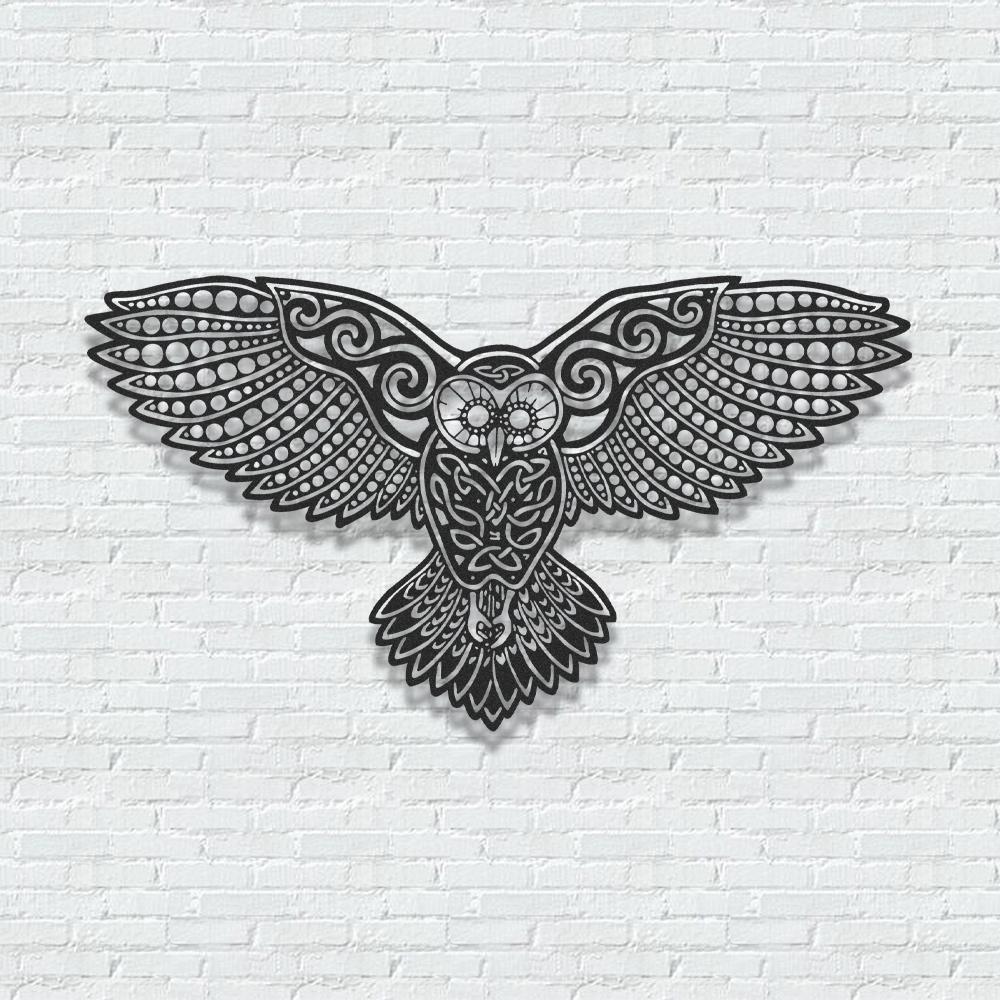 ・"Mystic Owl"・Premium Metal Wall Art - Limited Edition