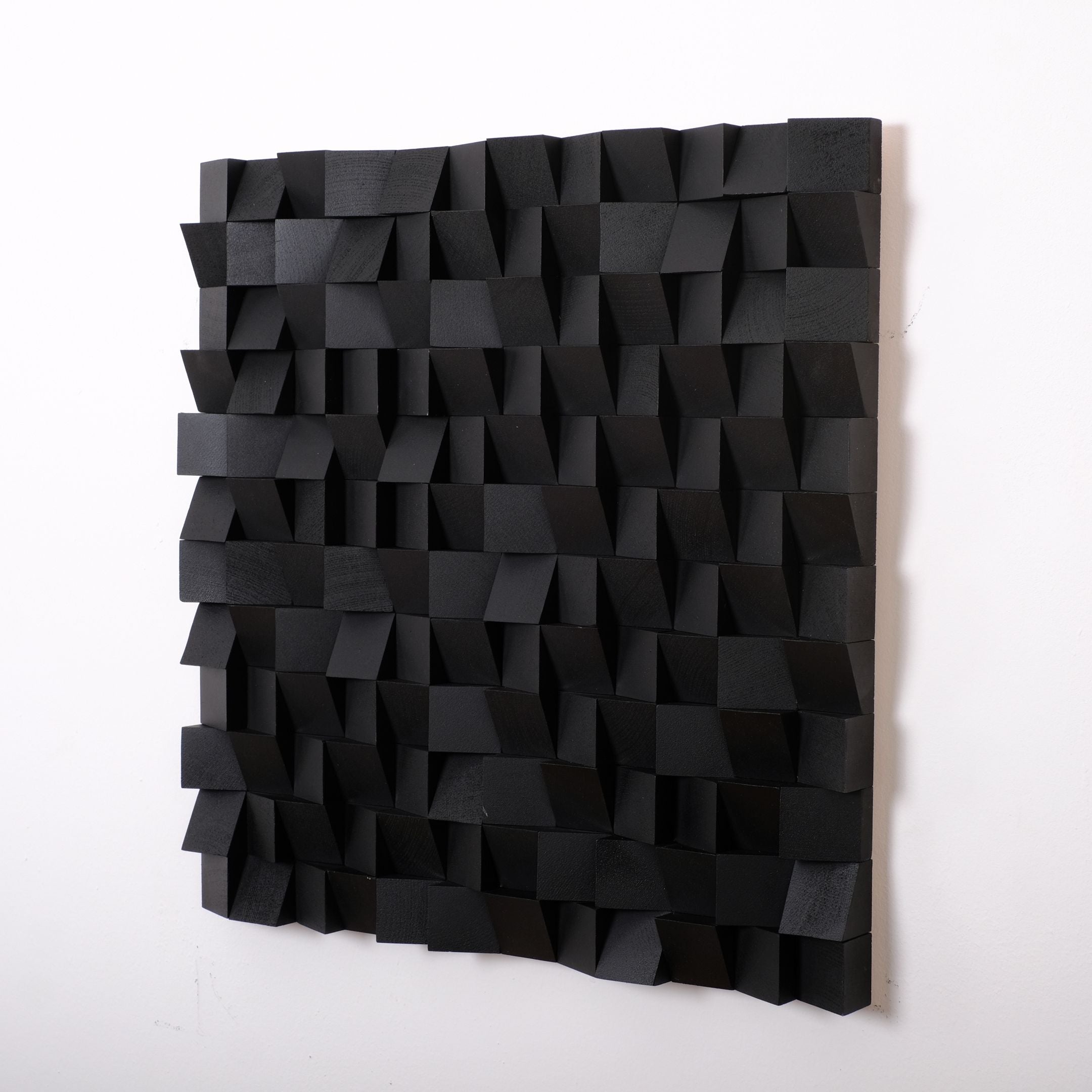 ・"Bronze and Black"・Premium Wood Handmade Wall Sculpture - Special Edition