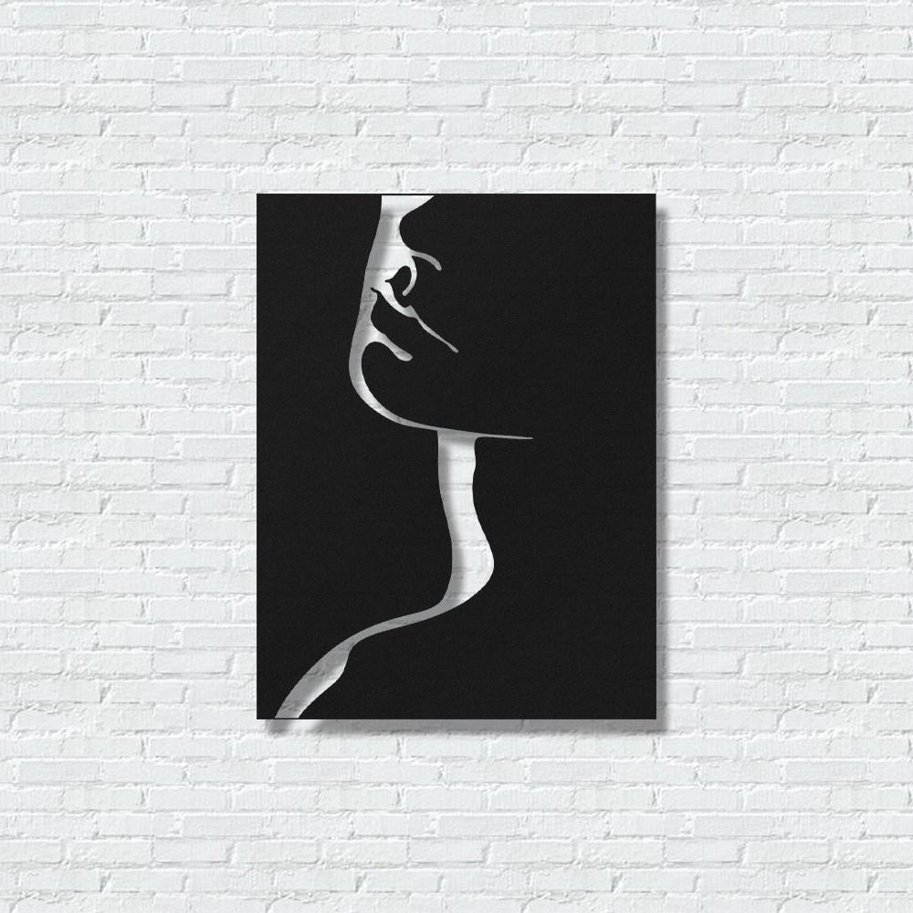 ・"Woman Face"・Premium Metal Wall Art - Limited Edition