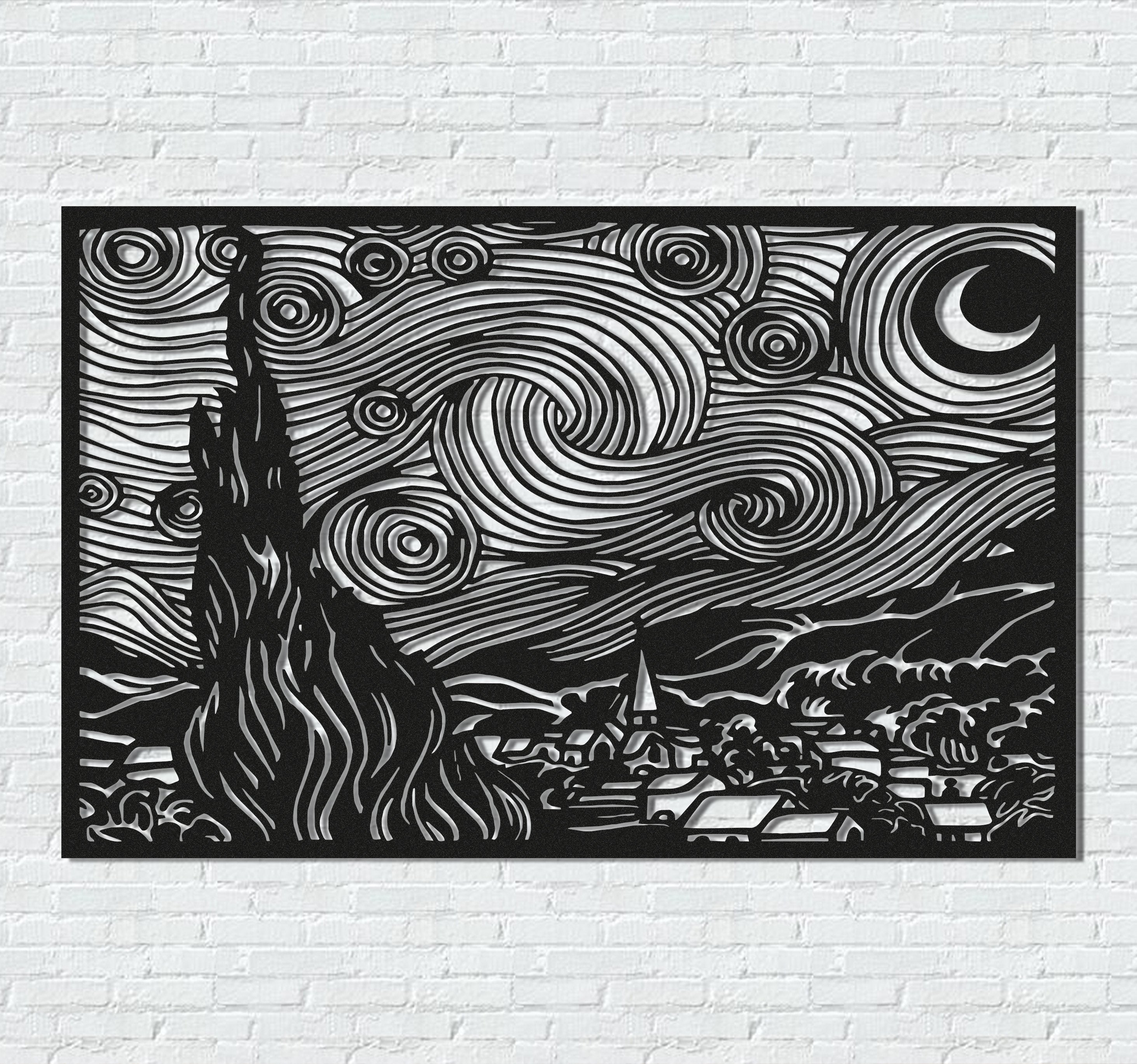 ・"Van Gogh The Starry Night"・Premium Metal Wall Art - Limited Edition