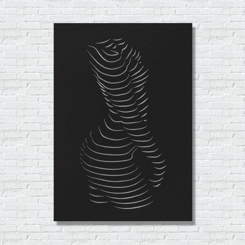 ・"Body Lines"・Premium Metal Wall Art - Limited Edition