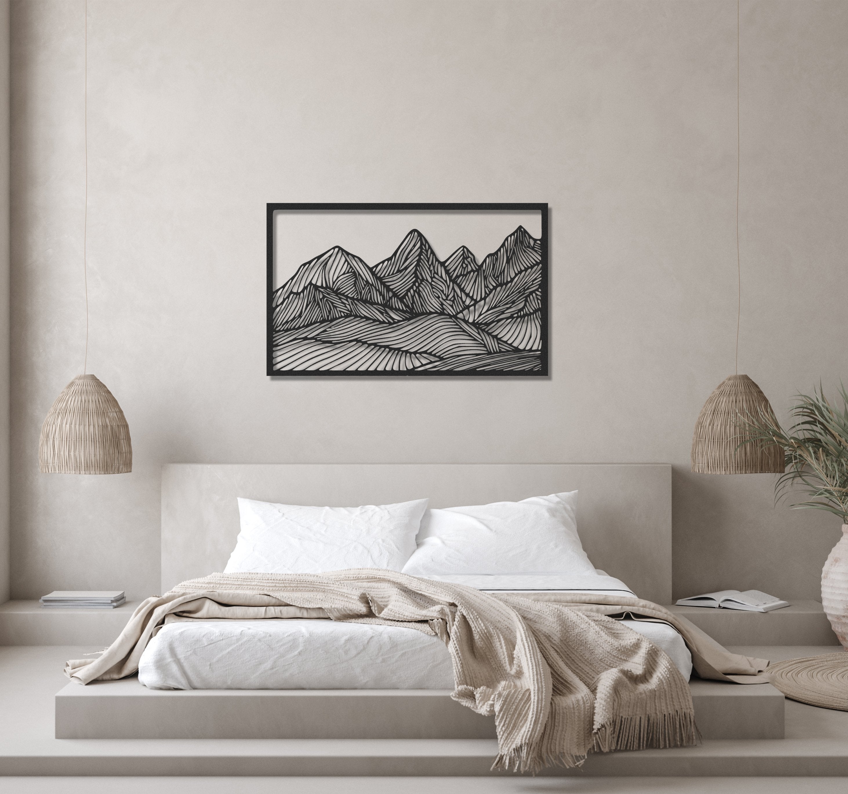 ・"Huge Mountains"・Premium Metal Wall Art - Limited Edition