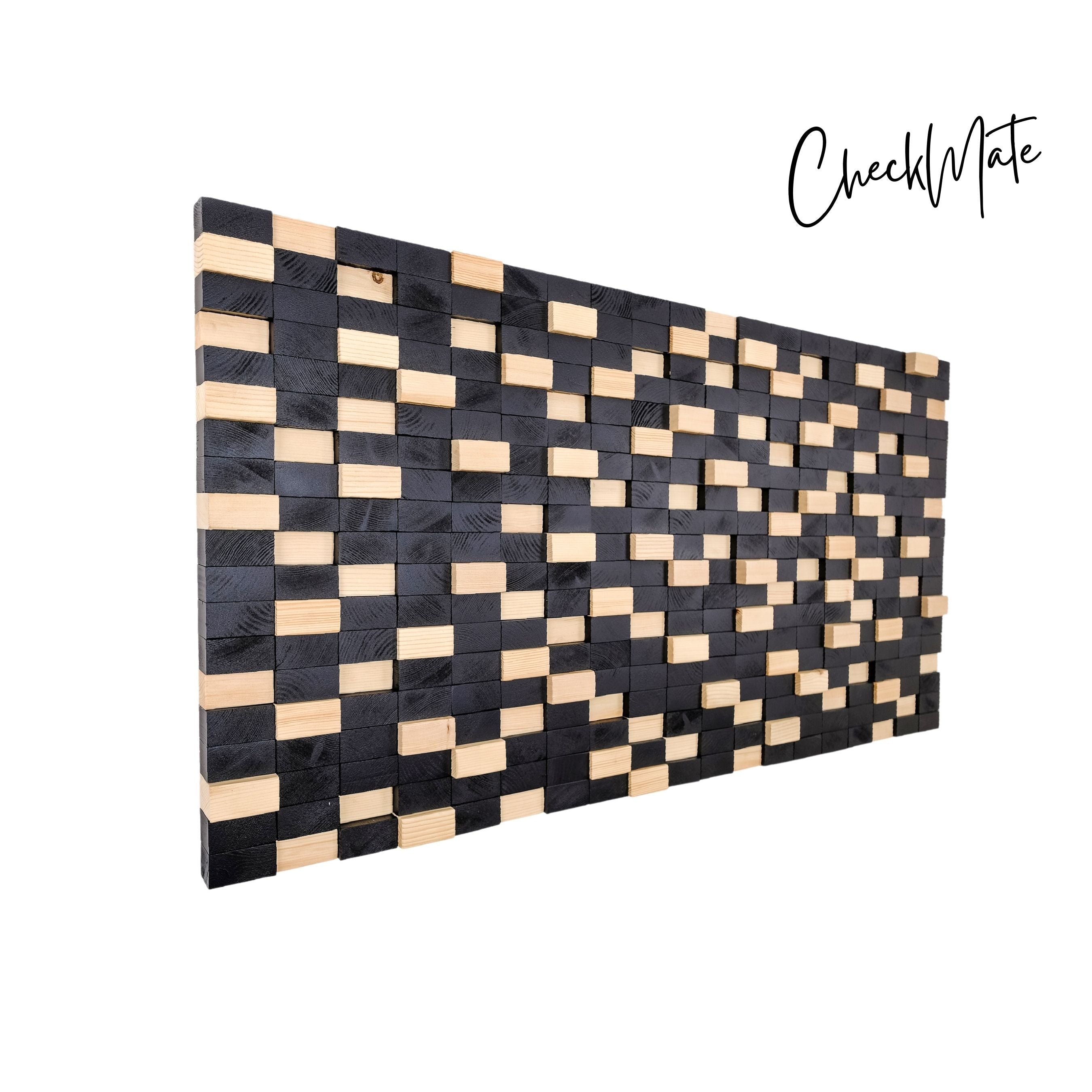 ・"Checkmate"・Premium Wood Handmade Wall Sculpture - Special Edition