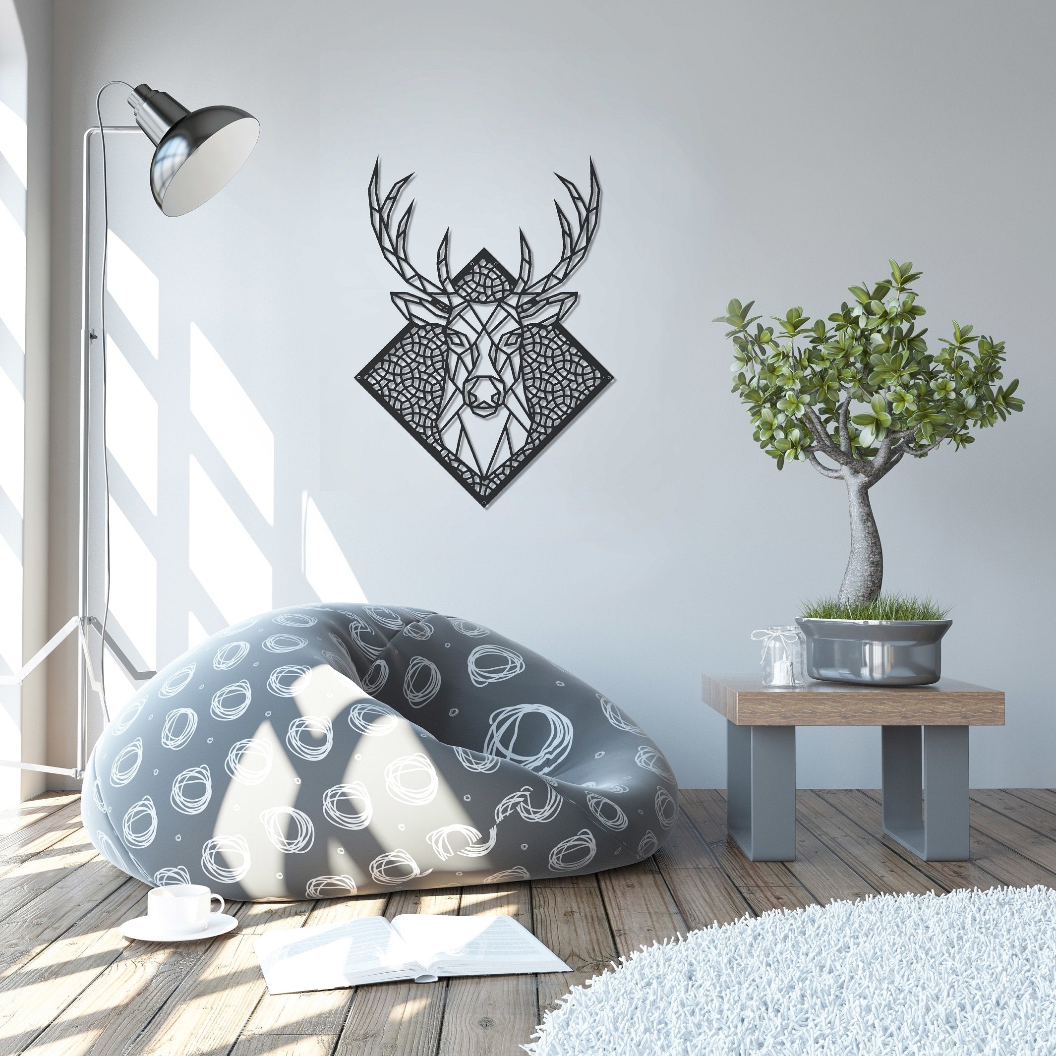 ・"Deer"・Premium Metal Wall Art - Limited Edition