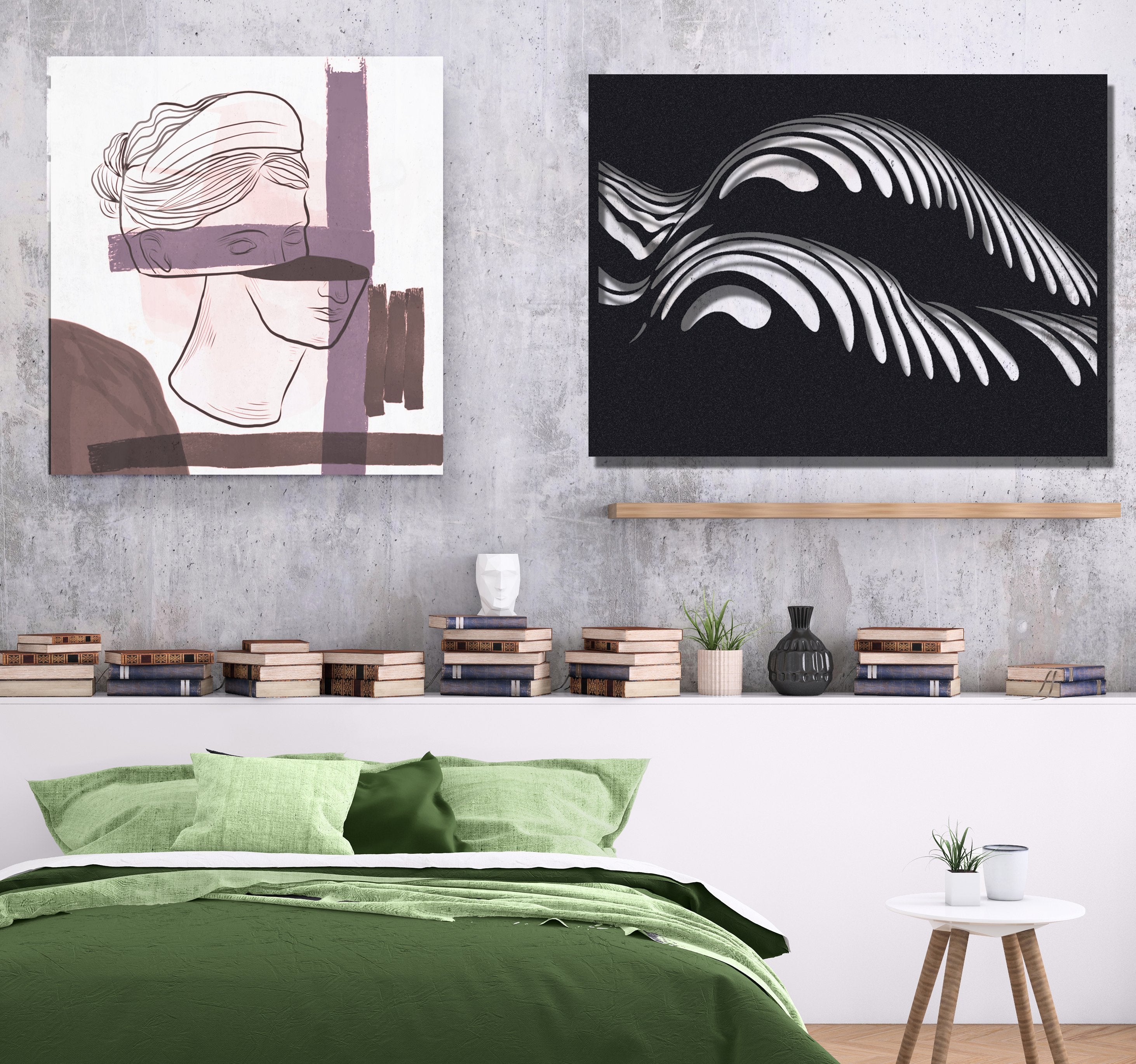 ・"Body Lines X"・Premium Metal Wall Art - Limited Edition