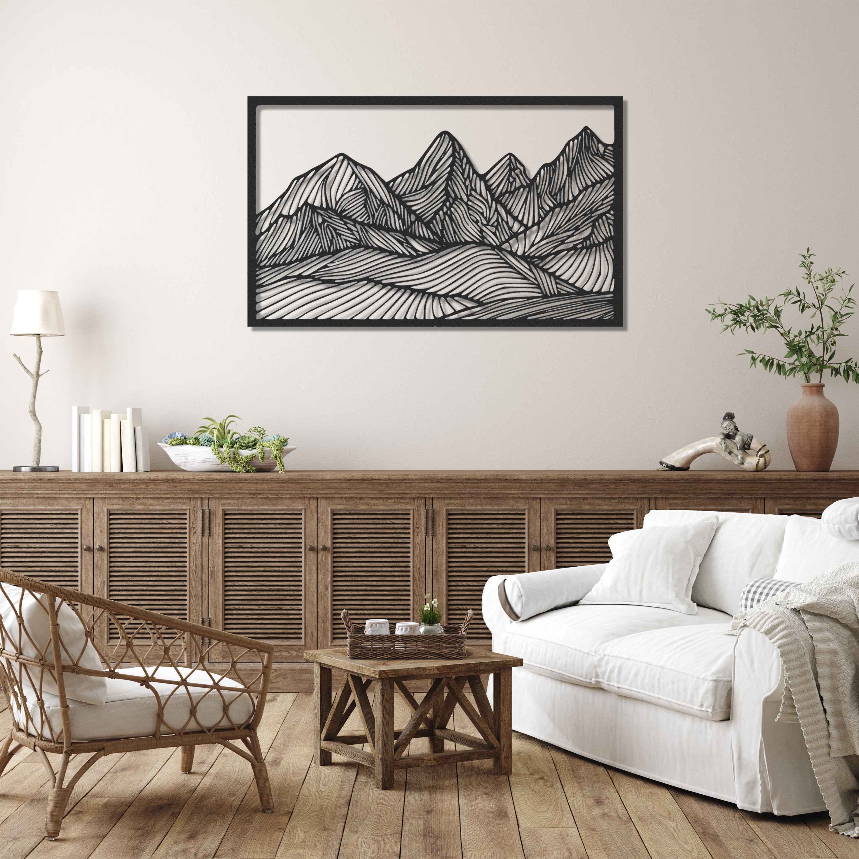 ・"Huge Mountains"・Premium Metal Wall Art - Limited Edition