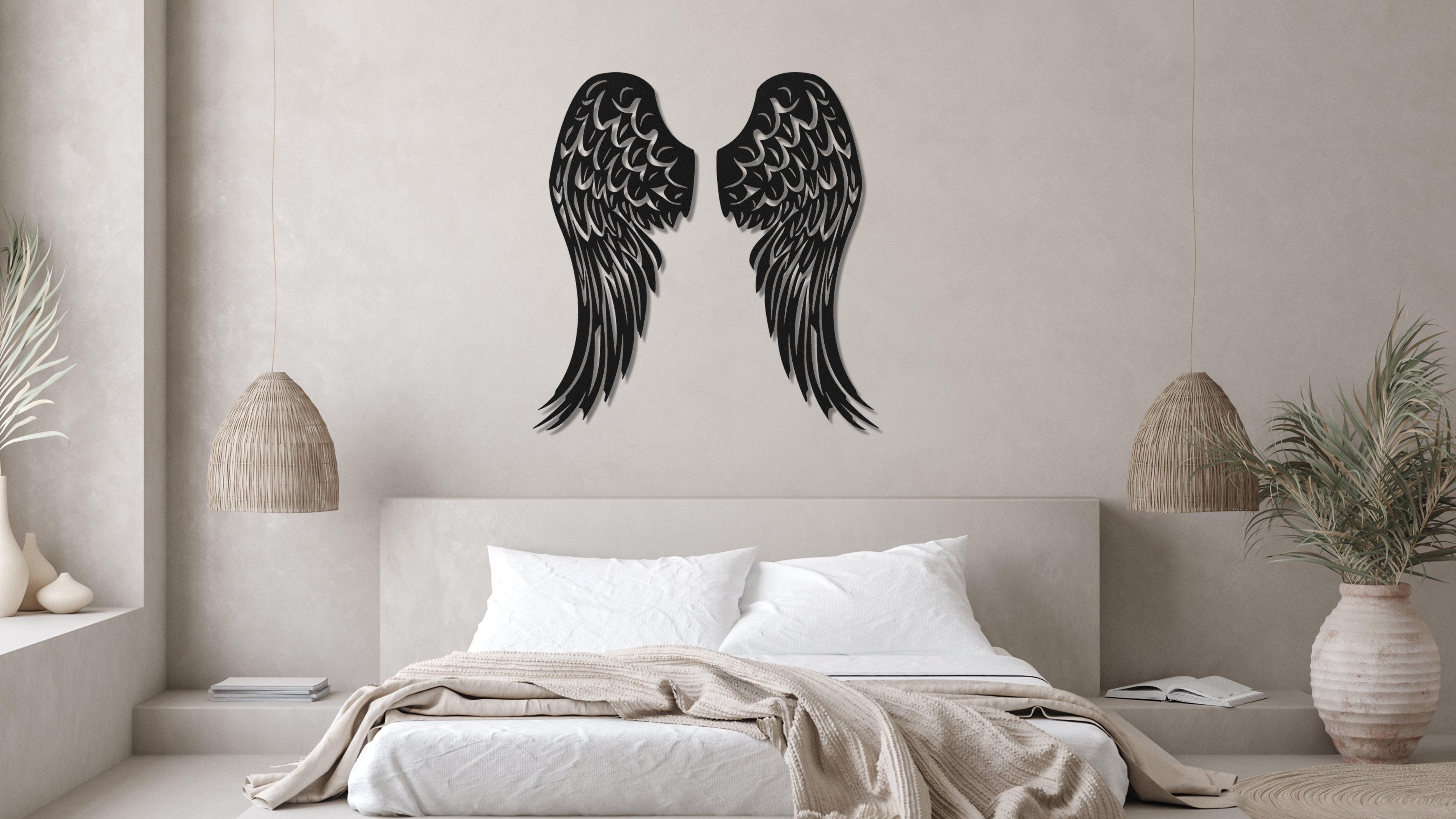 ・"Angel Wings"・Premium Metal Wall Art - Limited Edition