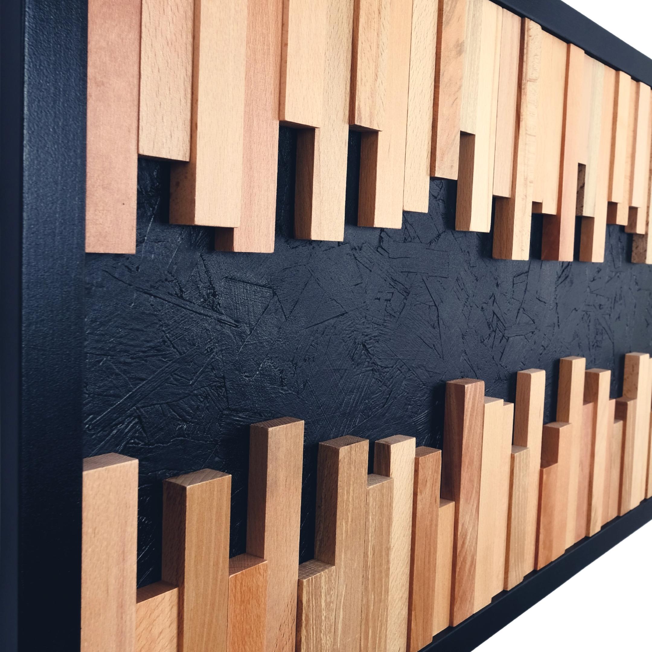 ・"SoundWave"・Premium Wood Handmade Wall Sculpture - Limited Edition