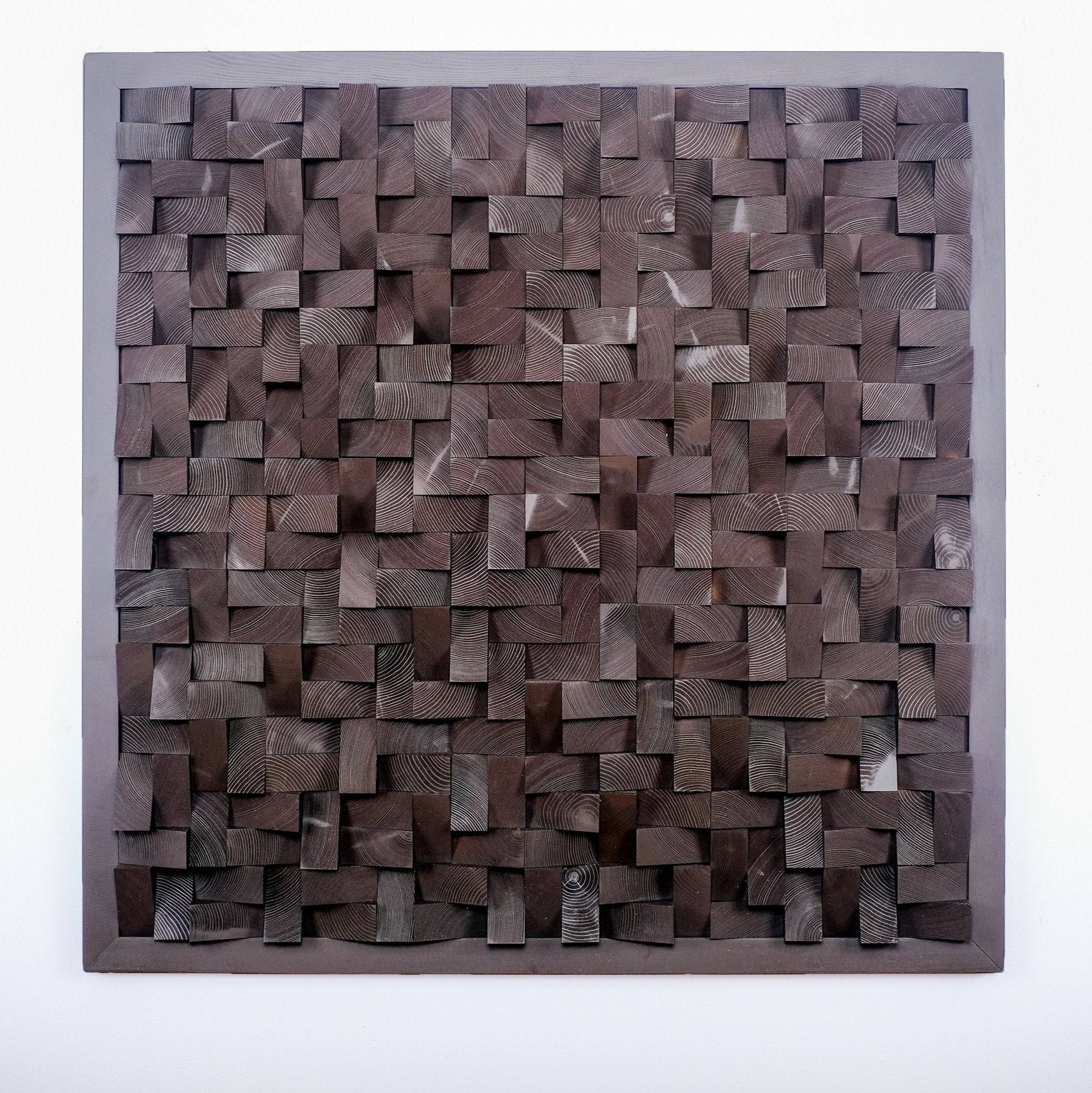 ・"Chocolate Diamond Wall Sculpture"・Premium Wood Handmade Wall Sculpture - Limited Edition