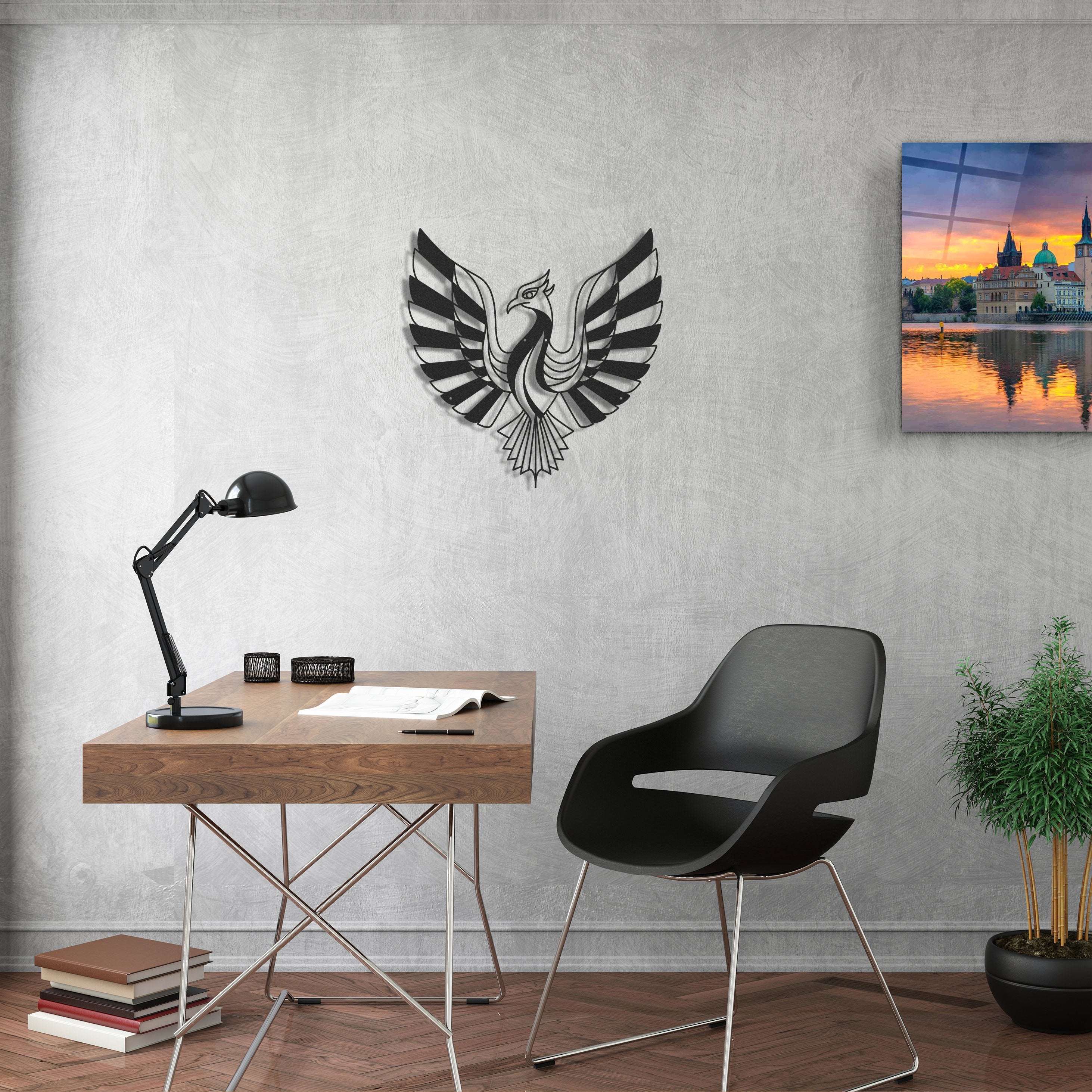 ・"Phoenix"・Premium Metal Wall Art - Limited Edition