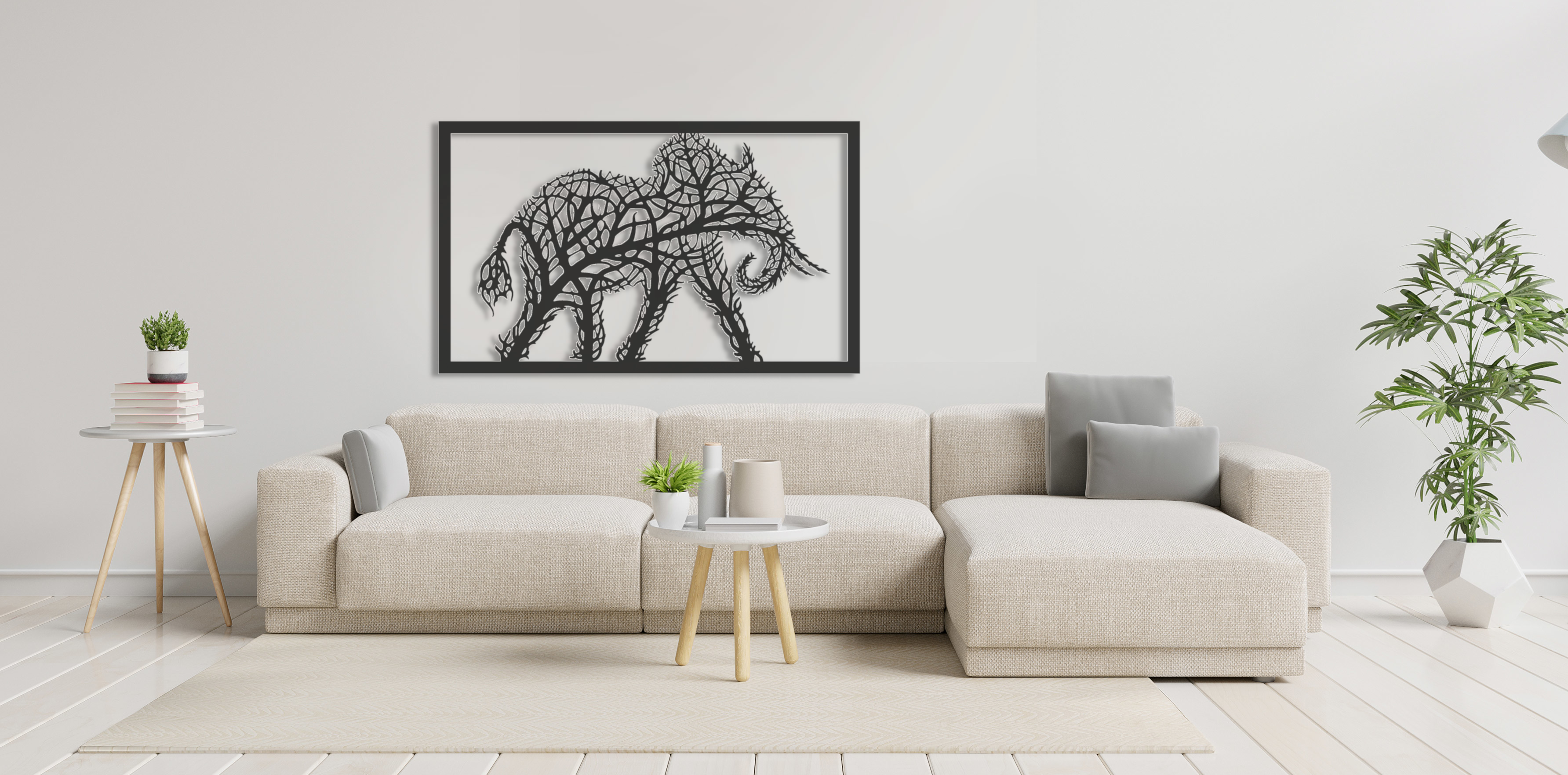 ・"Elephant Tree"・Premium Metal Wall Art - Limited Edition
