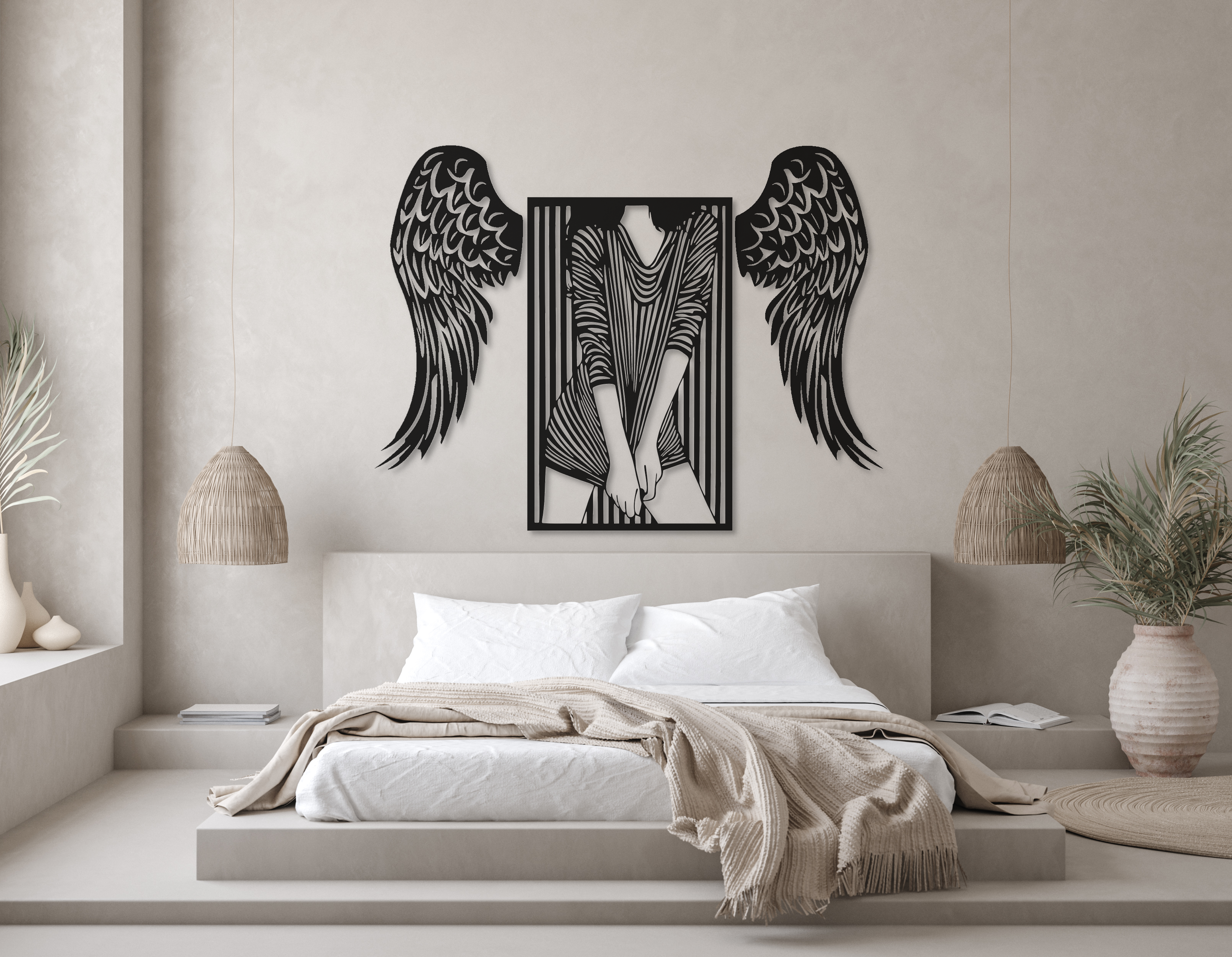 ・"Angel Wings Combination"・Premium Metal Wall Art - Limited Edition