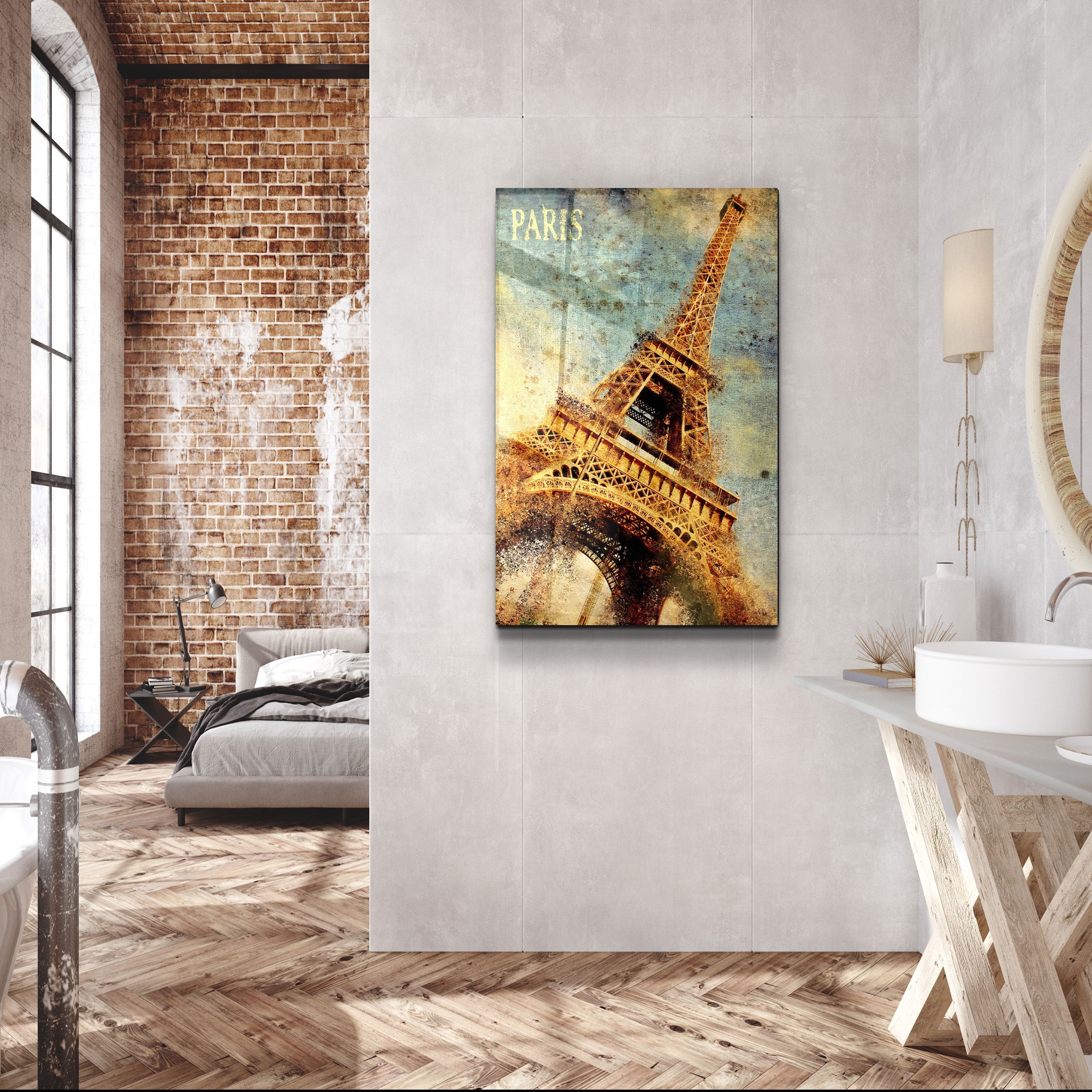 ・"Silhouette d'Eiffel"・Art mural en verre