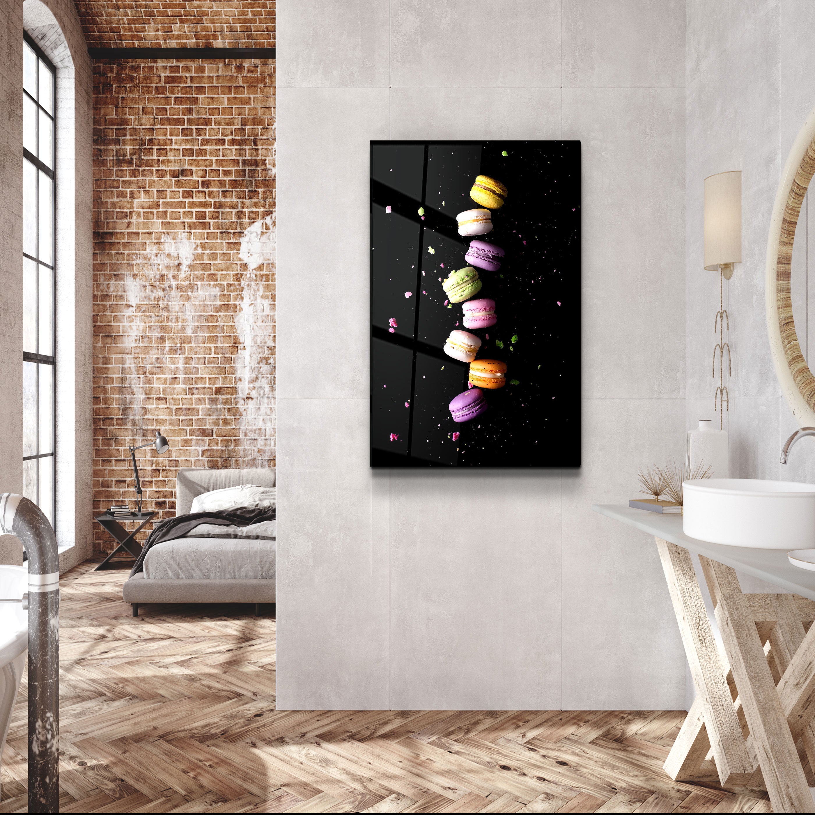 ・"Macaroons"・Glass Wall Art