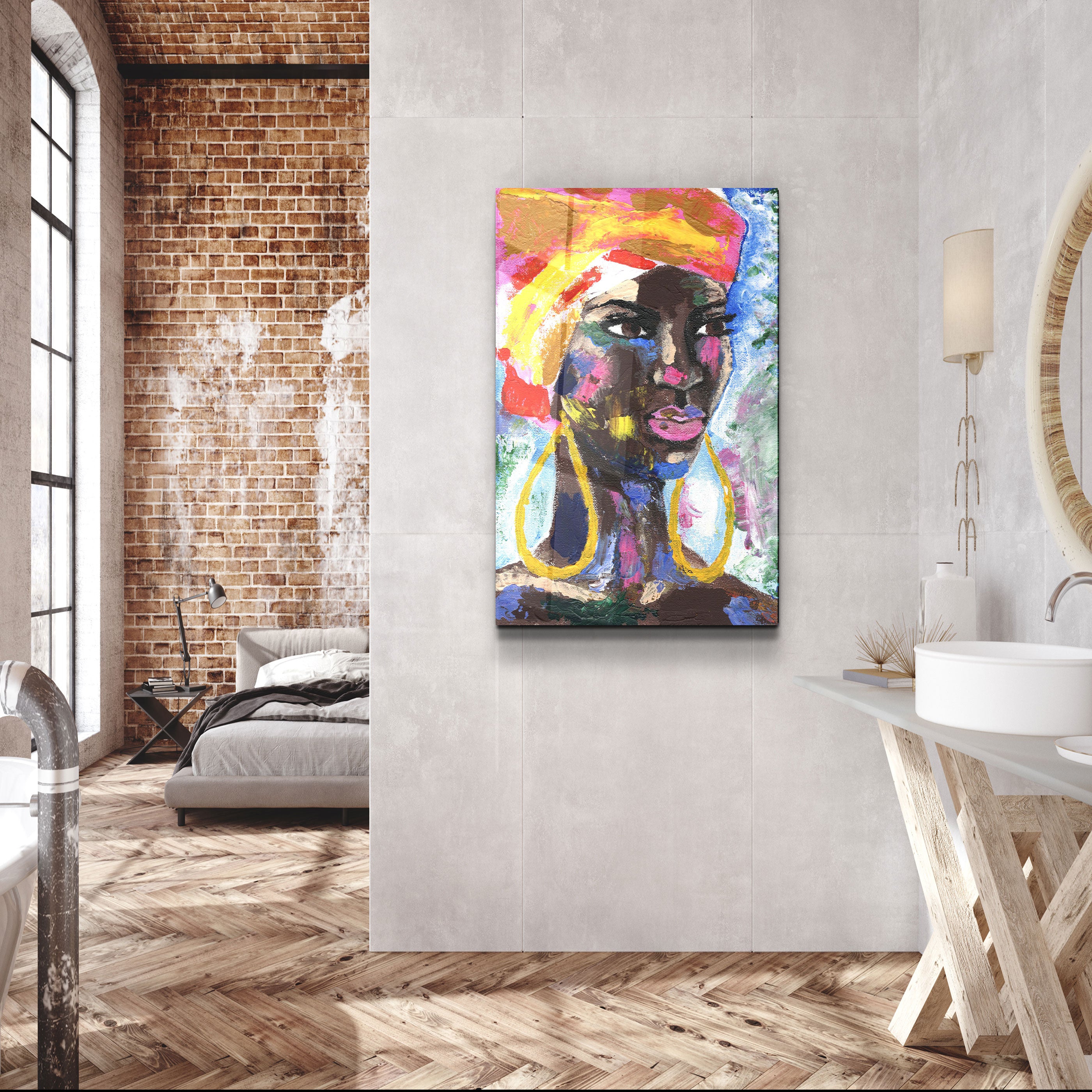 ・"Beauty Of Africa"・Glass Wall Art