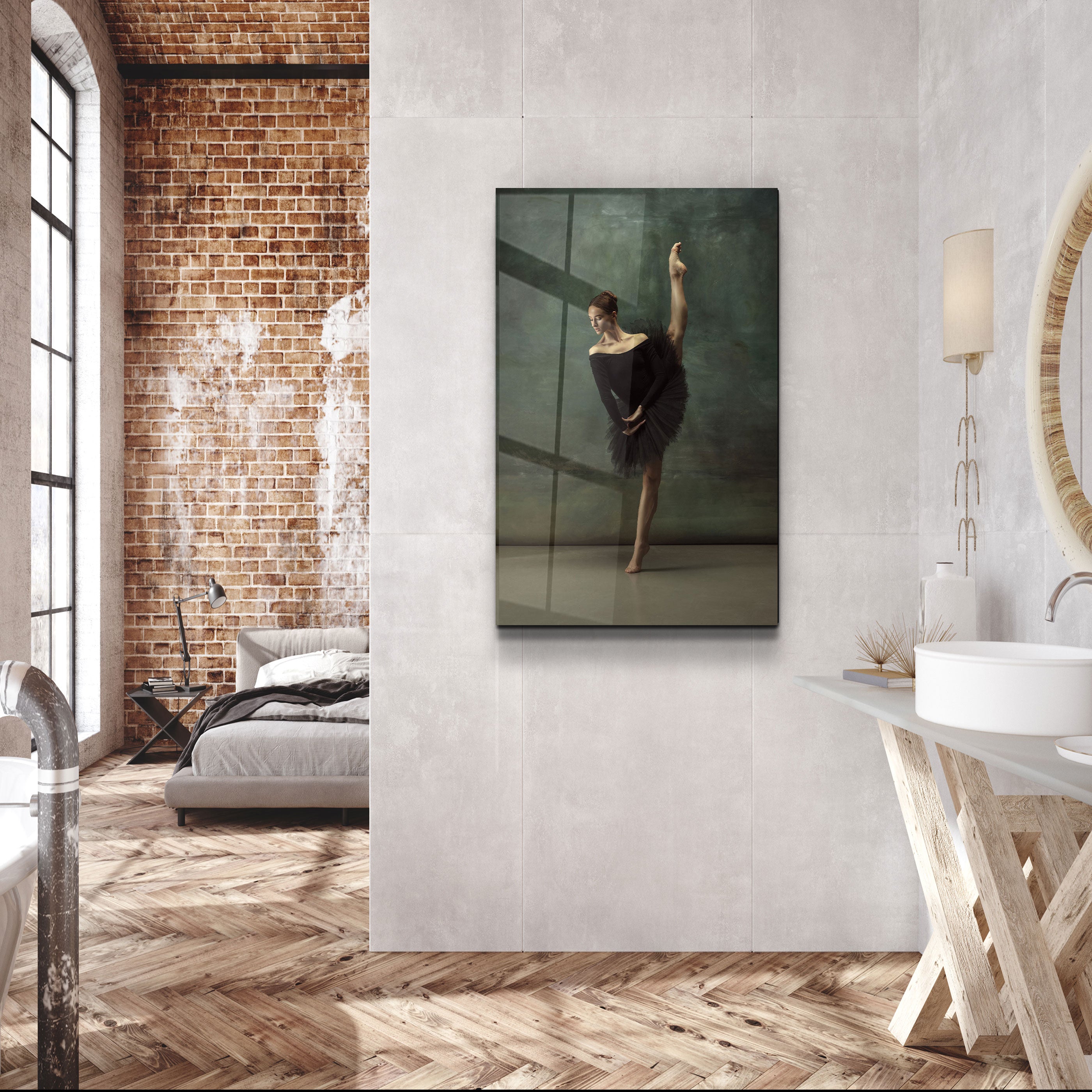 ・"Ballerine V1"・Art mural en verre