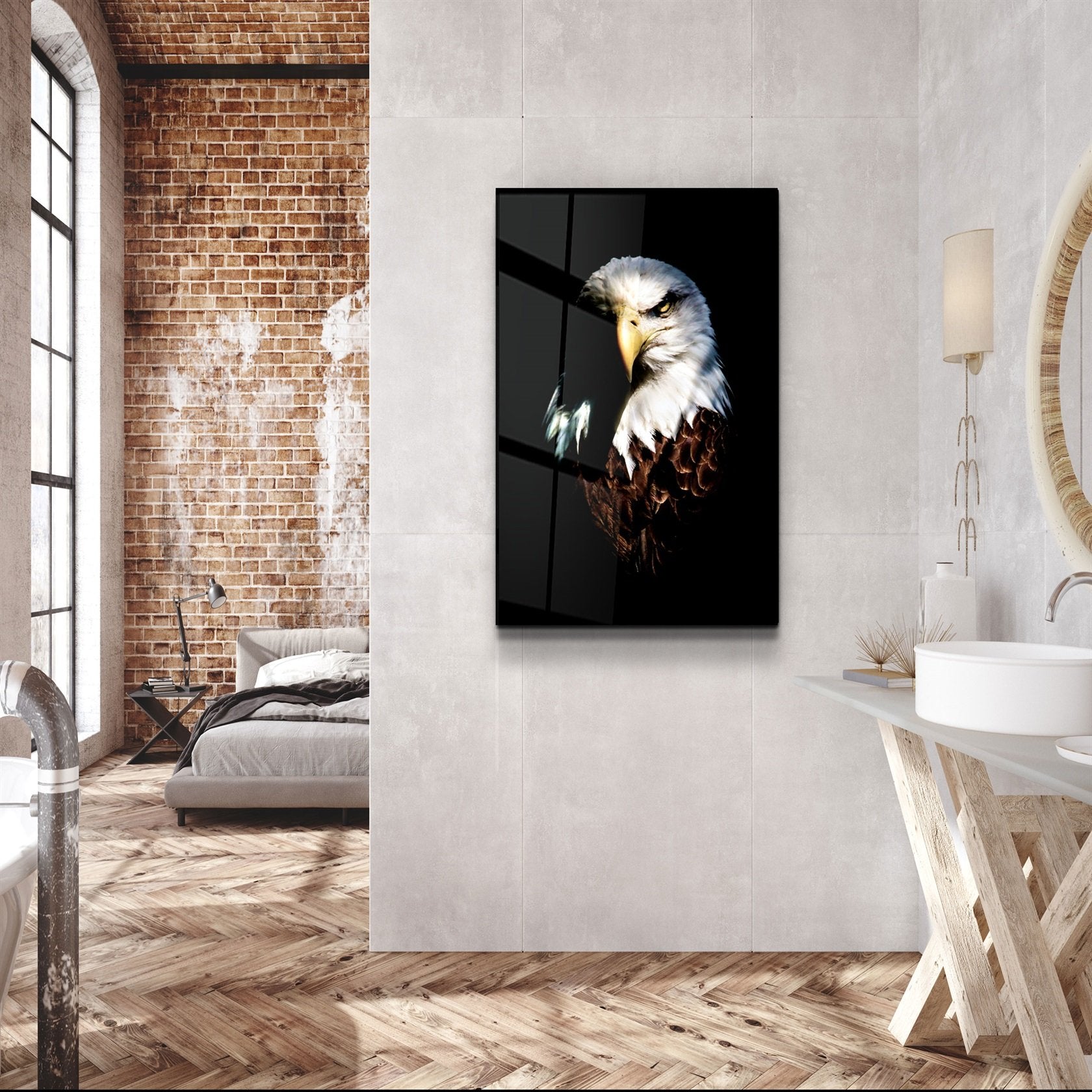 ・"Aigle"・Art mural en verre